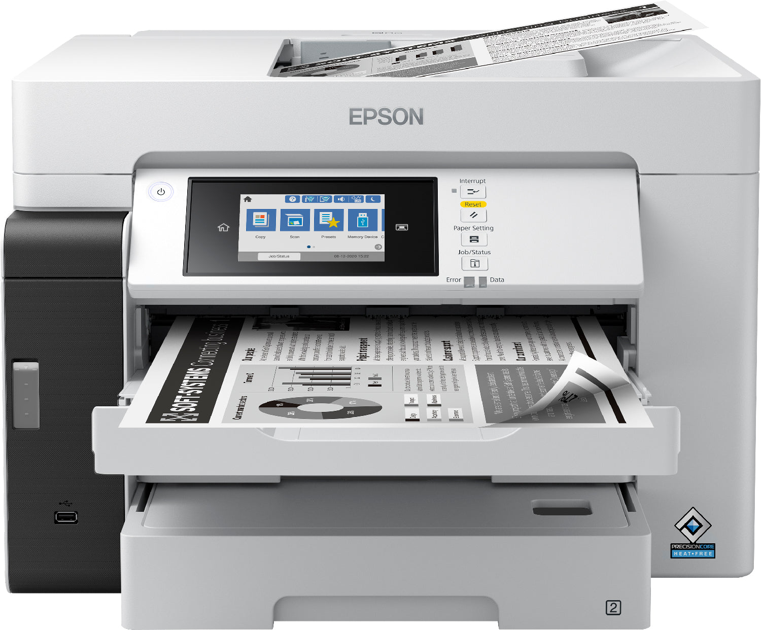 Epson EcoTank Pro ET-M16685 - Imprimante multifonctions - Noir et blanc - jet d'encre - ITS - A3 (support) - jusqu'à 25 ppm (impression) - 550 feuilles - USB, LAN, hôte USB, Wi-Fi
