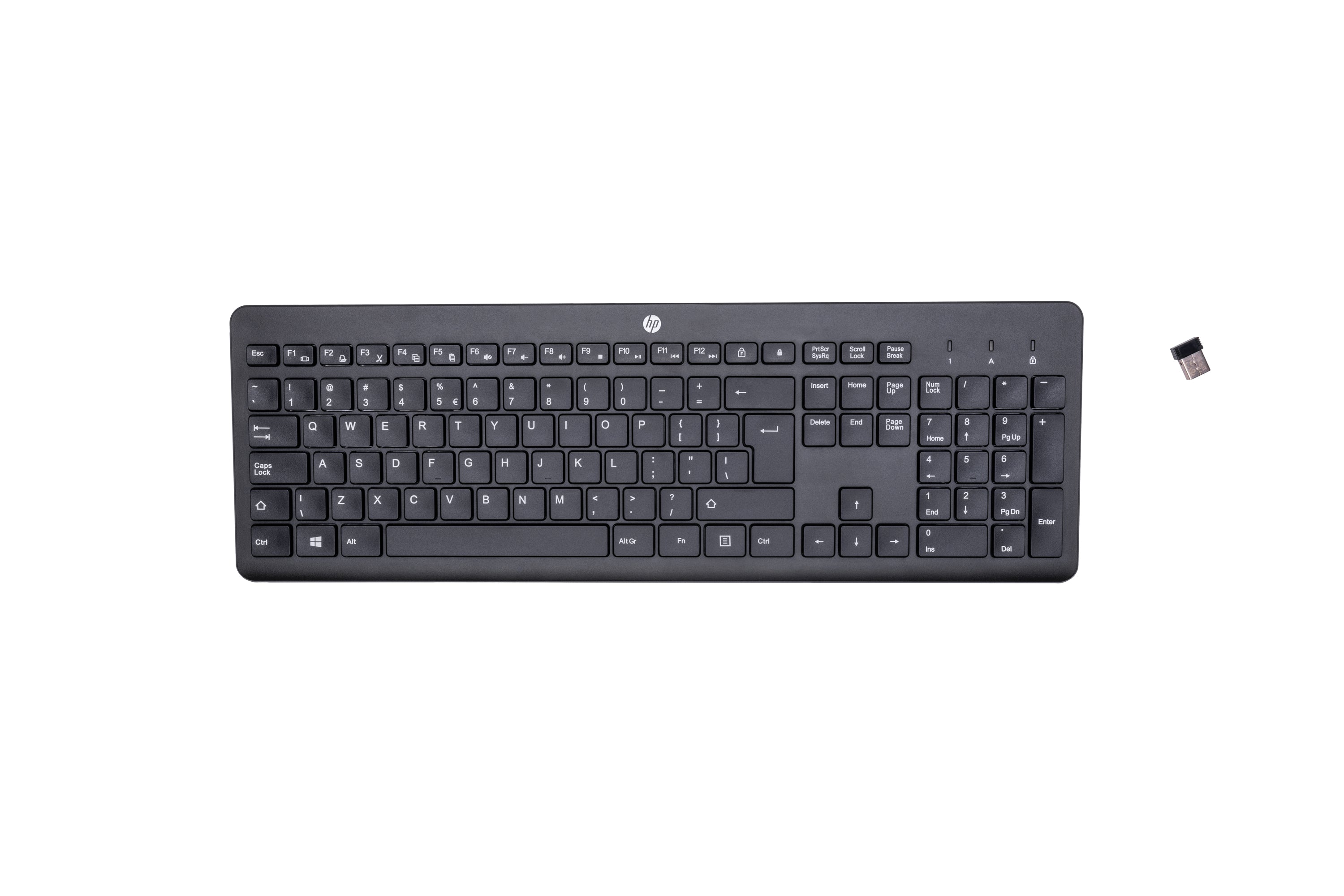 Clavier - sans fil - 2.4 GHz - QWERTY - Anglais - noir - pour OMEN by HP Laptop 16, Victus by HP Laptop 16, Laptop 14, 15, 17, Pavilion Plus Laptop 14