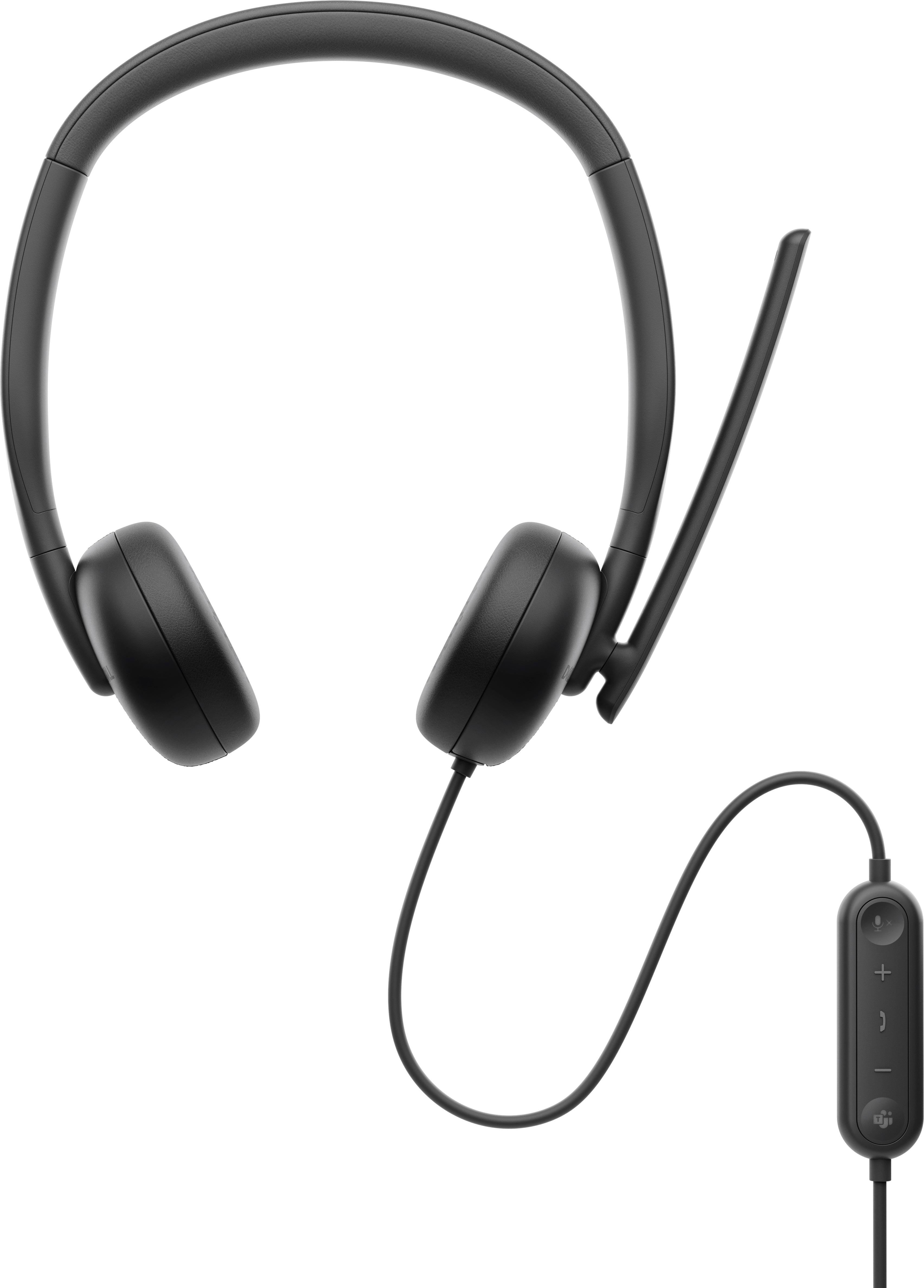 Dell Wired Headset WH3024 - Micro-casque - sur-oreille - filaire - USB-C - Certifié pour Microsoft Teams, certifié Zoom