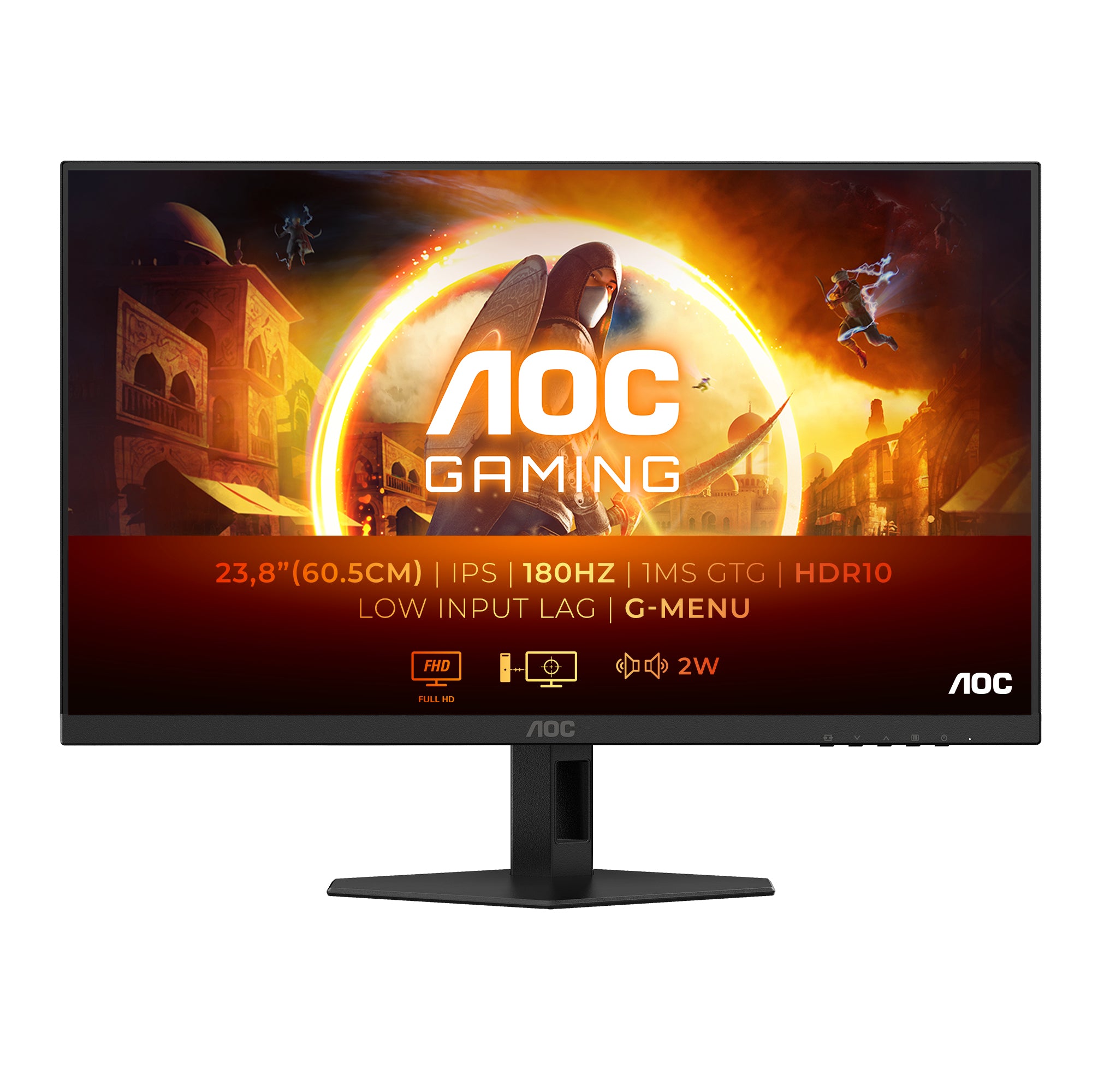 Ecran 24" AOC Gaming G4 24G4XE Full HD 180Hz (Noir)
