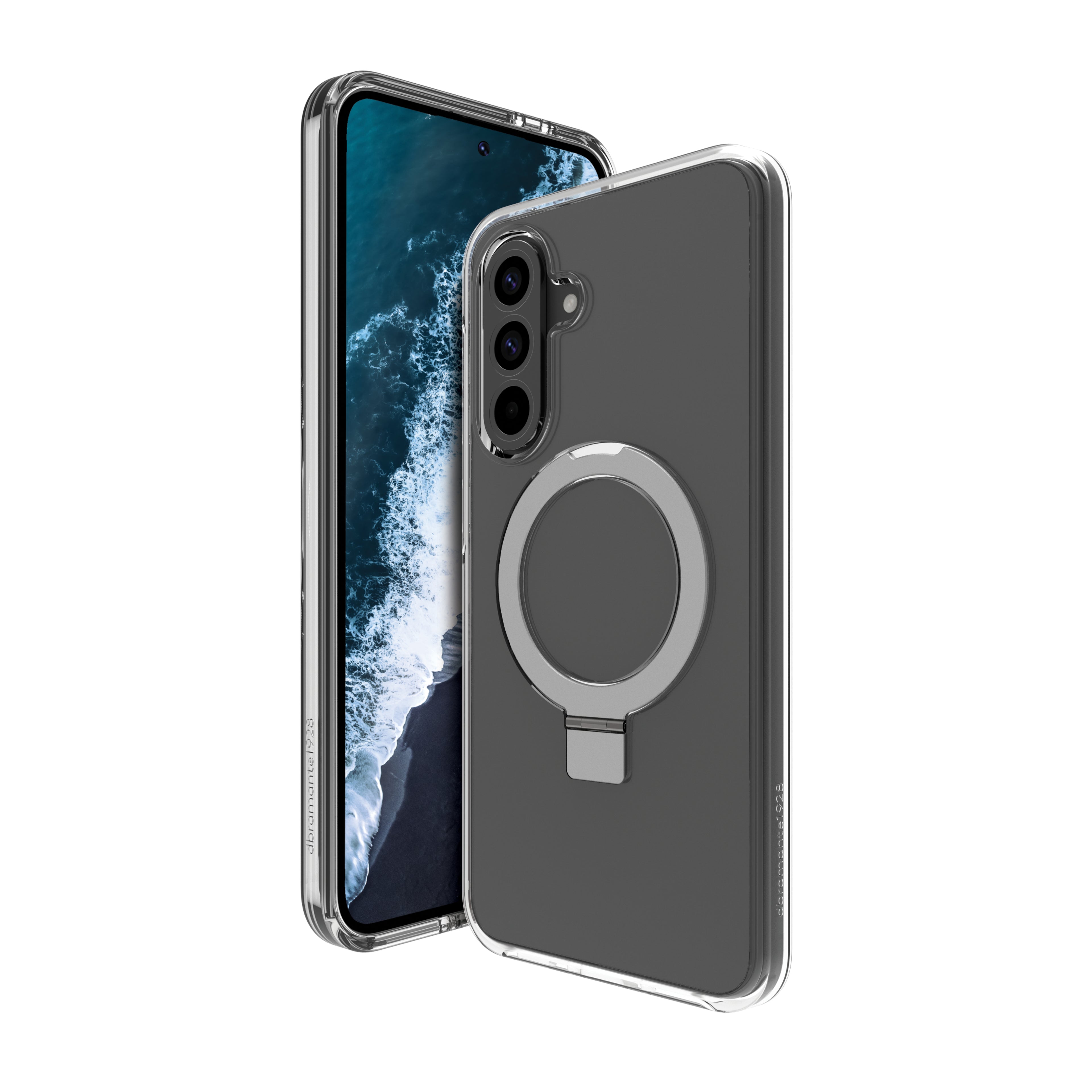 dbramante1928 Iceland Pro - Coque de protection pour téléphone portable - béquille - compatibilité avec MagSafe - plastique - clair - pour Samsung Galaxy A56