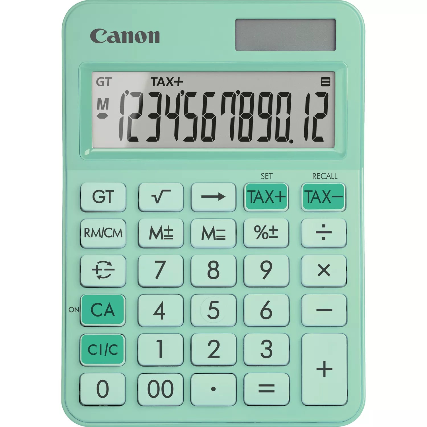 Canon LS-125KB - Calculatrice de bureau - 12 chiffres - panneau solaire, pile - vert