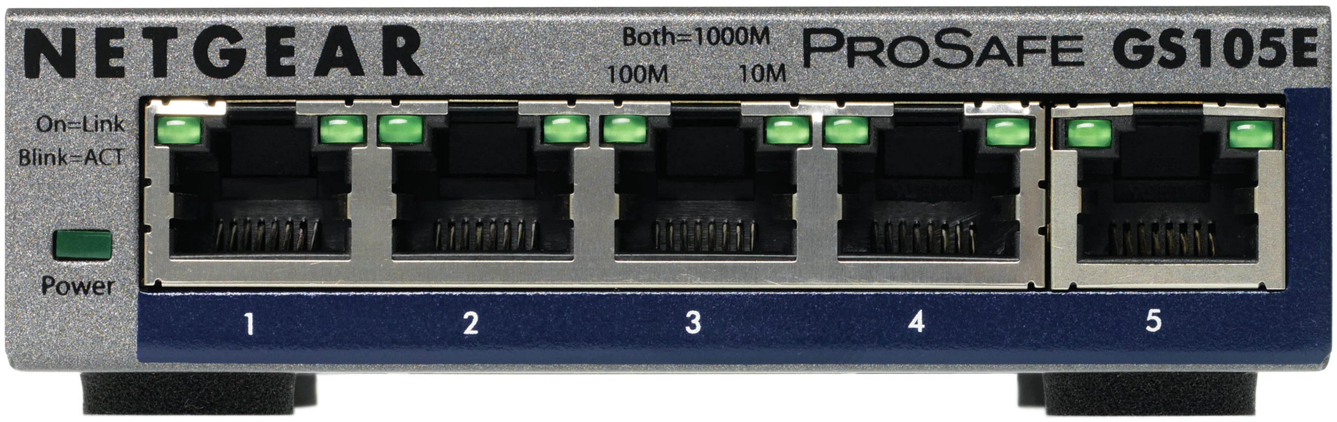 NETGEAR Plus GS105Ev2 - Commutateur - Géré - 5 x 10/100/1000 - de bureau