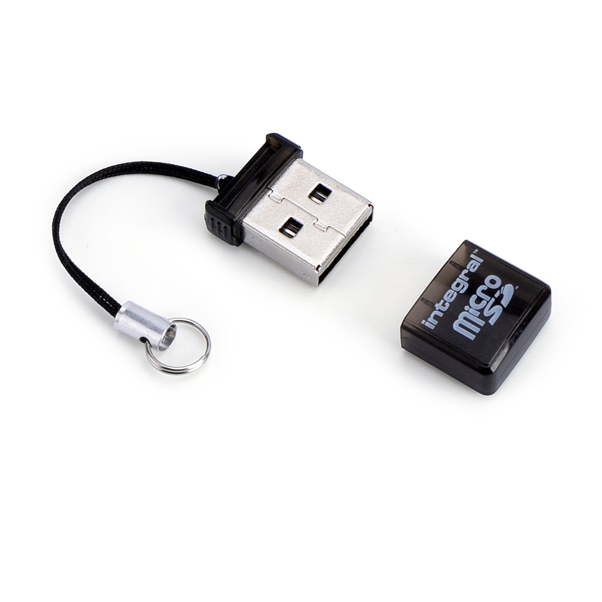 Lecteur de Cartes externe USB 2.0 Integral (Noir) (Bulk)