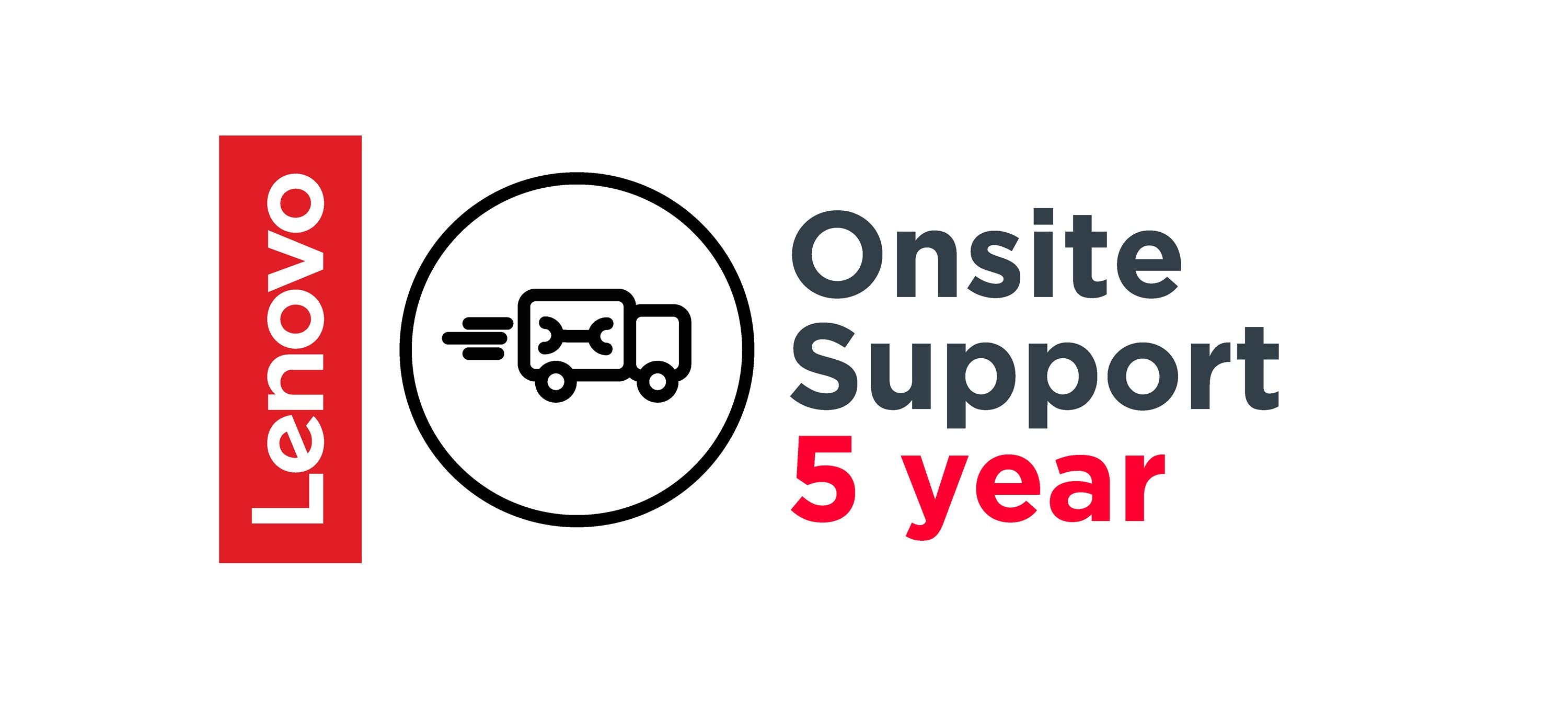 Lenovo Onsite Upgrade - Contrat de maintenance prolongé - pièces et main d'oeuvre - 5 années - sur site - pour ThinkCentre Edge 93z 10B8, 10B9, ThinkCentre M73z 10BB, 10BC, M93z 10AC, 10AE