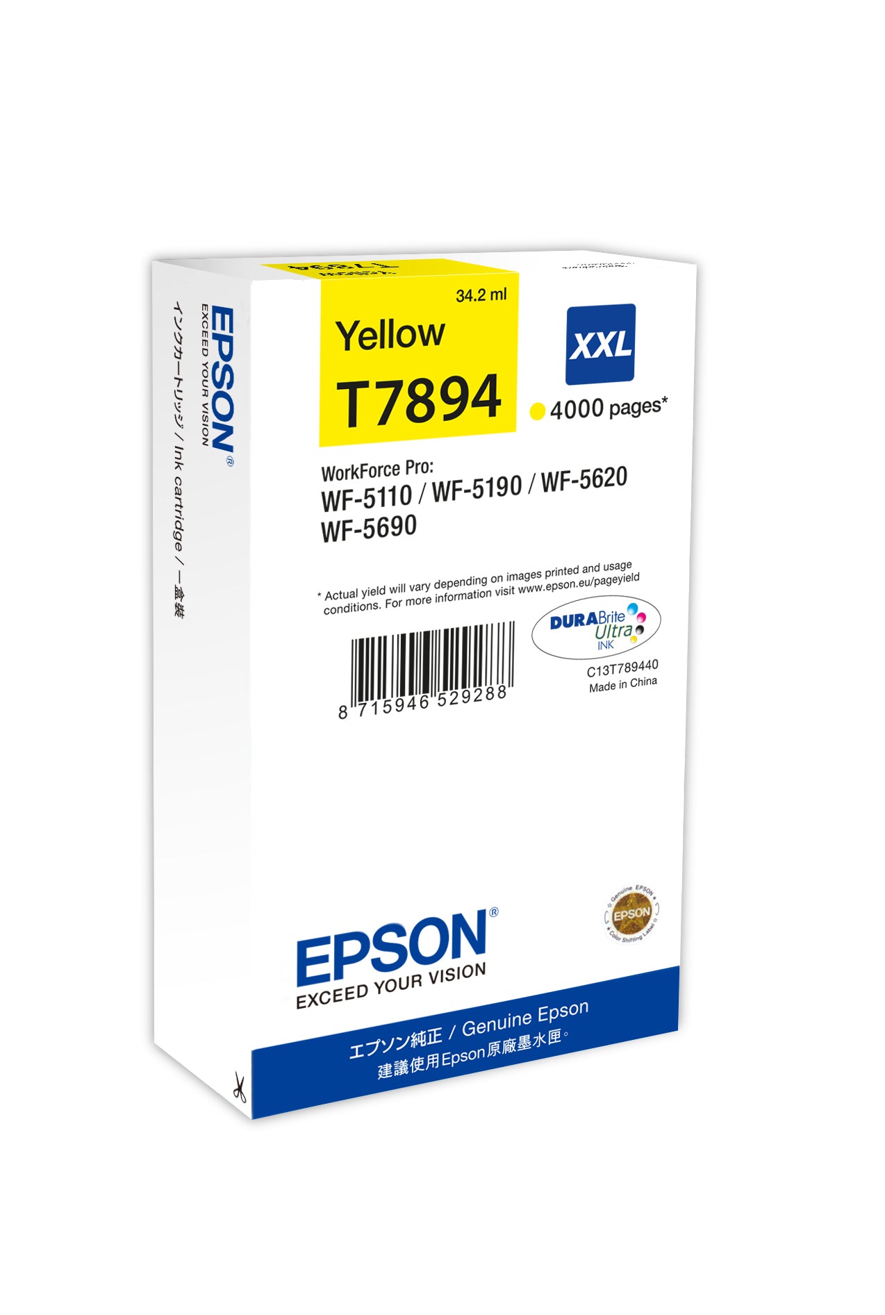 Cartouche Yellow XXL T7894 4000 p.