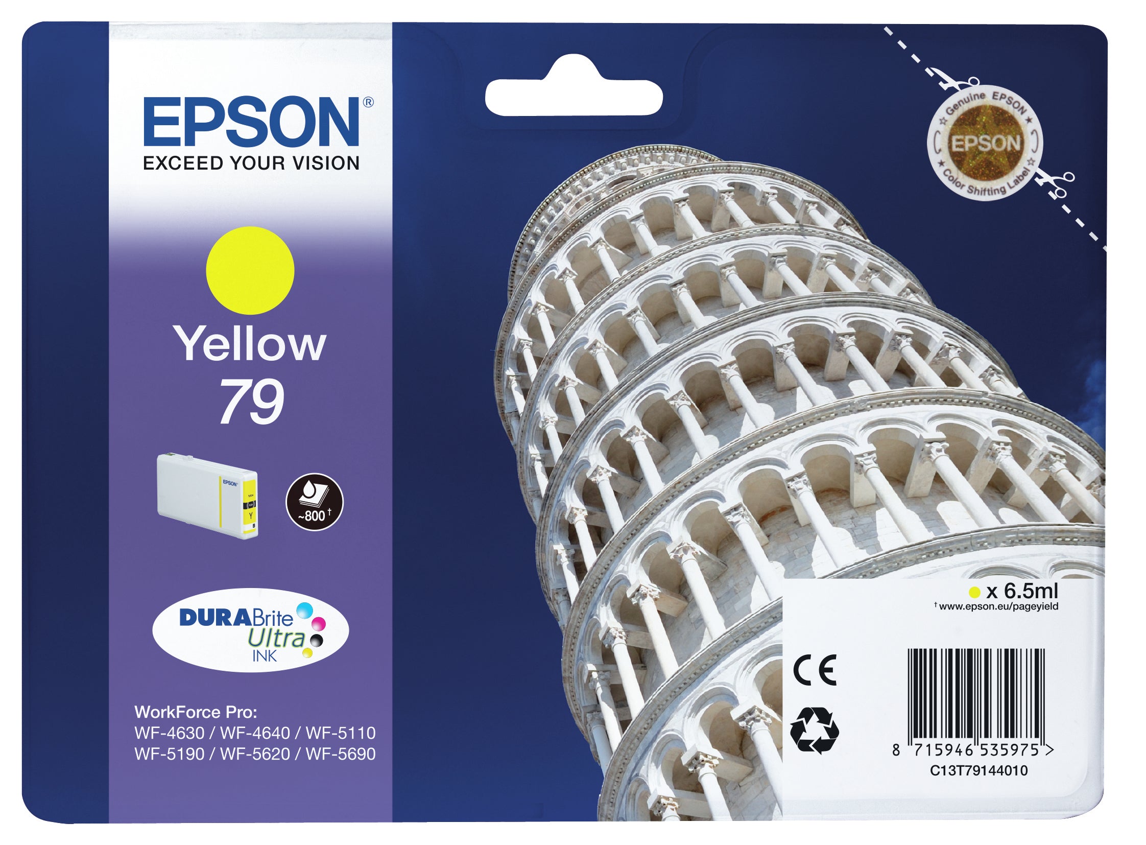 Cartouche d'encre originale Epson C13T79144010 Jaune