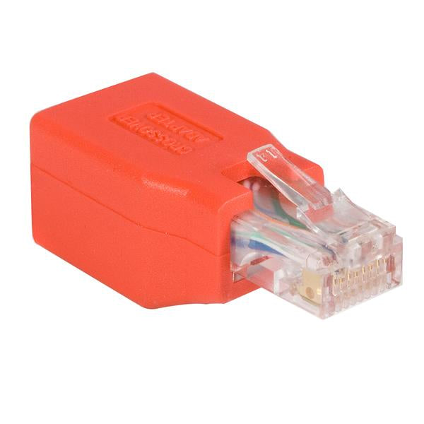 StarTech.com Adaptateur Gigabit Ethernet Cat 6 vers la répartition - Adaptateur de câble inverseur - RJ-45 (M) pour RJ-45 (F) - CAT 6 - rouge