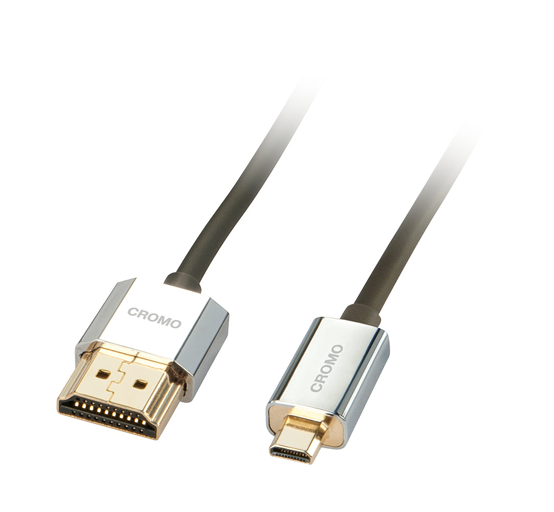 Câble HDMI vers Micro HDMI LINDY 41682 2 m Argenté Noir