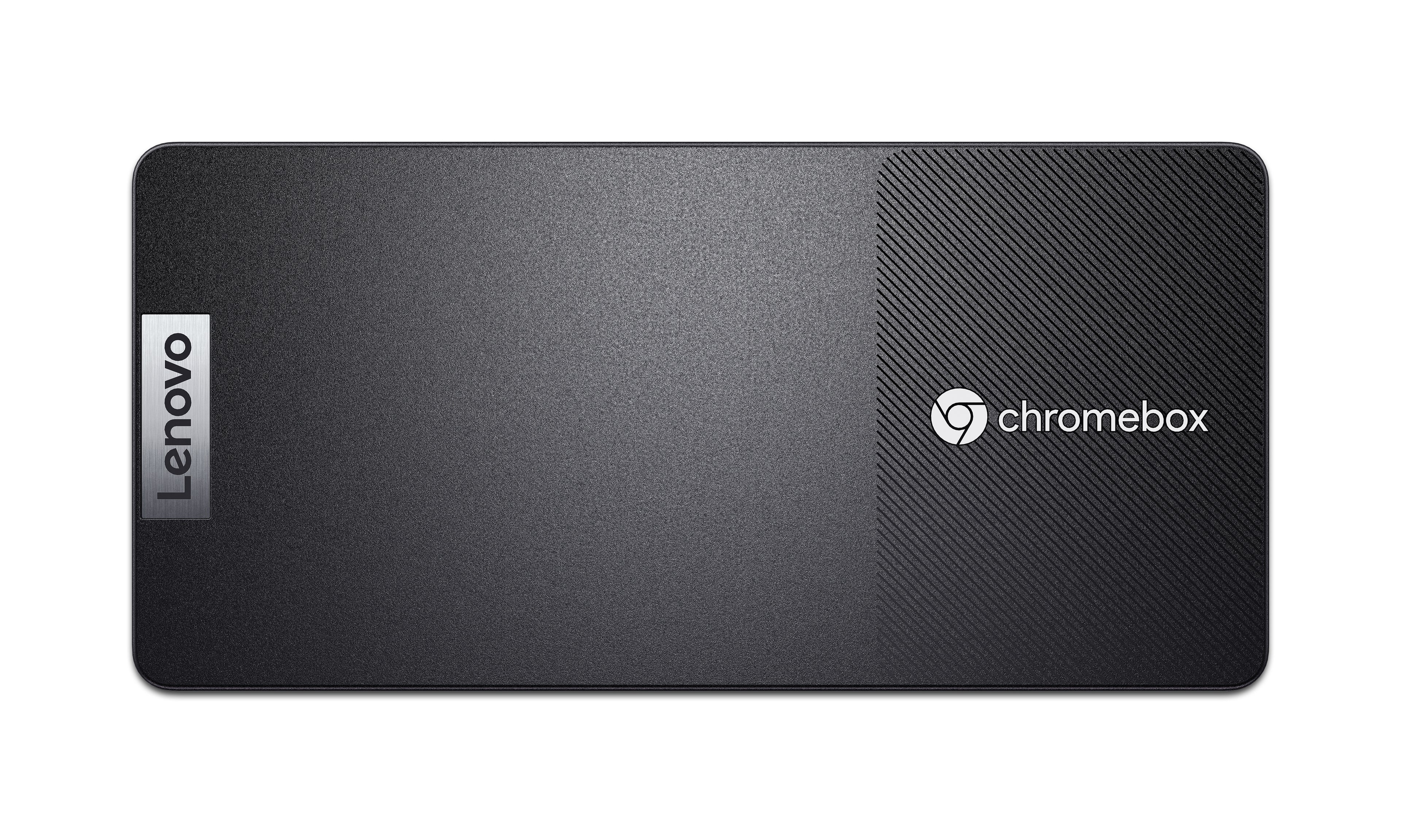 Lenovo Chromebox Micro 83F9 - Micro Celeron N4500 / jusqu'à 2.8 GHz - RAM 8 Go - flash - eMMC 32 Go - UHD Graphics - IEEE 802.11ax (Wi-Fi 6) - Chrome OS - moniteur : aucun - noir - Lenovo TopSeller