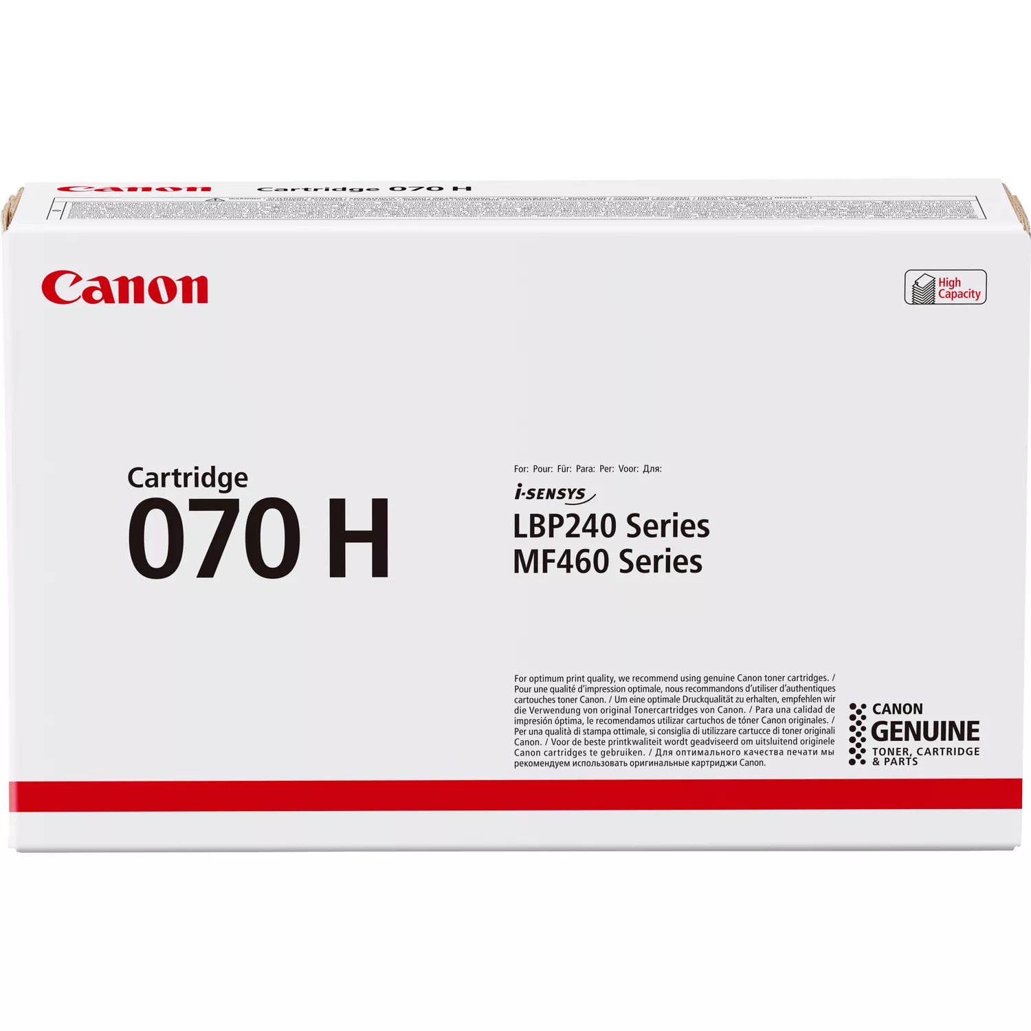Canon 070H - Haute capacité - noir - original - cartouche de toner - pour ImageCLASS MF465dw; i-SENSYS LBP243dw, LBP246dw, MF461dw, MF463dw, MF465dw