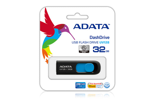 Clé USB Adata AUV128-128G-RBE 128 GB Bleu