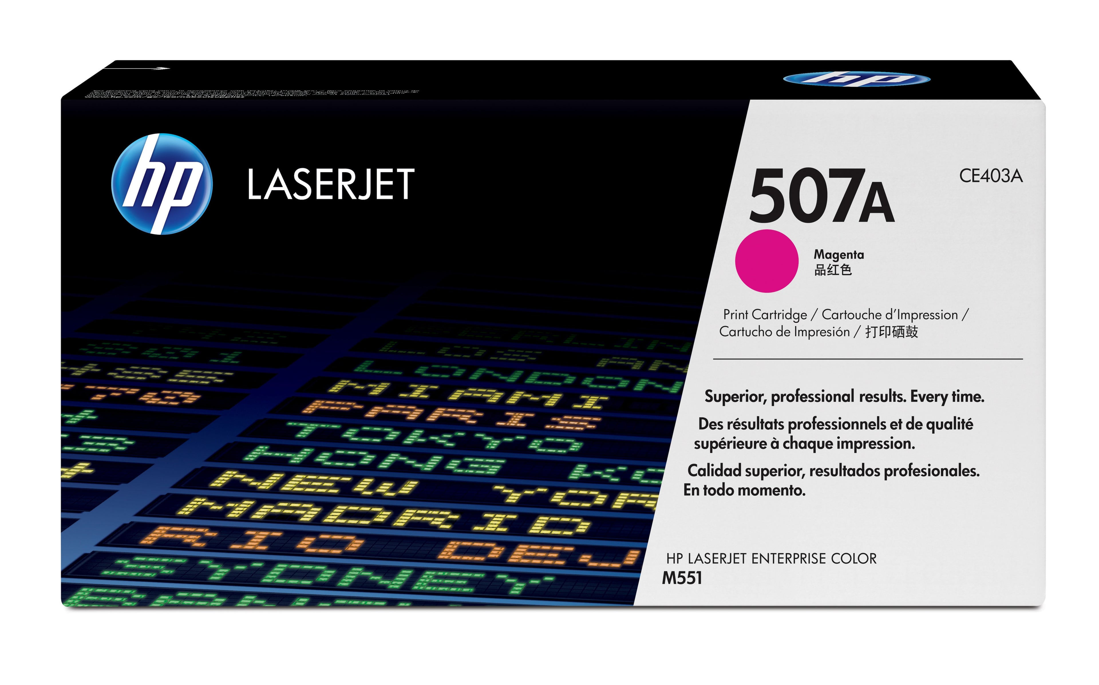 HP 507A - Magenta - original - LaserJet - cartouche de toner (CE403A) - pour Color LaserJet Enterprise MFP M575; LaserJet Enterprise Flow MFP M575