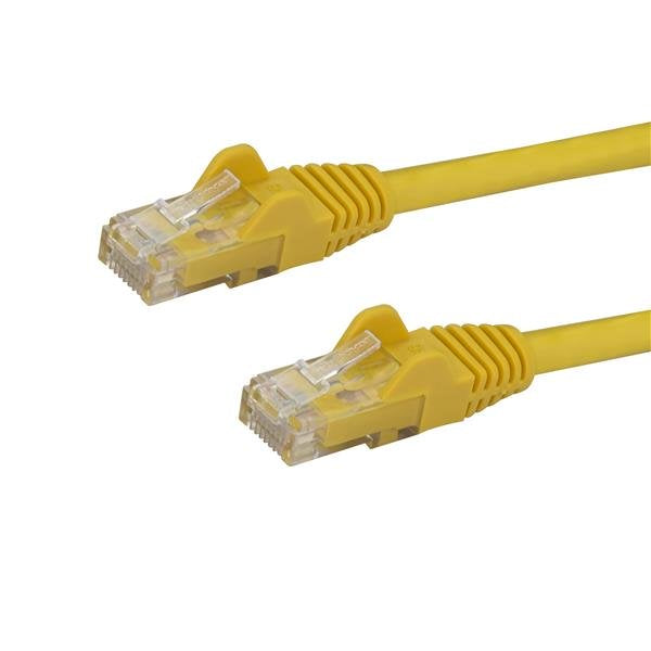 StarTech.com Câble réseau Cat6 UTP sans crochet - 5 m Jaune - Cordon Ethernet RJ45 anti-accroc - Câble patch - Câble réseau - RJ-45 (M) pour RJ-45 (M) - 5 m - UTP - CAT 6 - sans crochet, bloqué - jaune