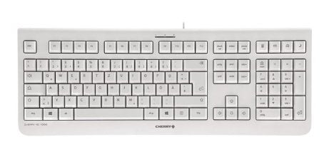 Clavier Cherry JK-0800ES-0- Blanc Gris Espagnol Qwerty