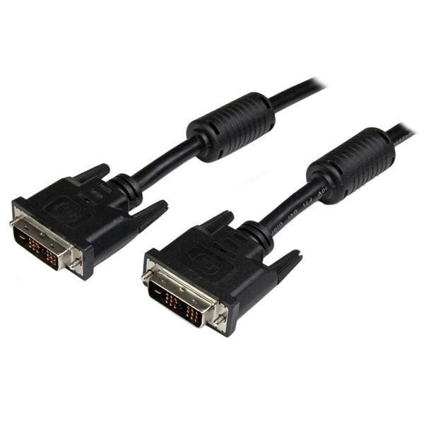 StarTech.com Câble DVI-D Single Link de 2m - Cordon vidéo DVI vers DVI pour écran / moniteur numérique - Mâle / Mâle - 1920x1200 - Noir - Câble DVI - liaison simple - DVI-D (M) pour DVI-D (M) - 2 m - moulé, vis moletées - noir