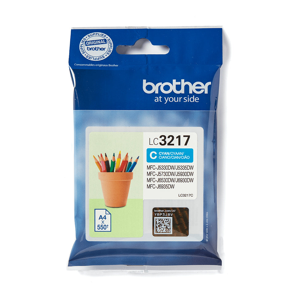 Cartouche d'Encre Compatible Brother LC-3217C Cyan