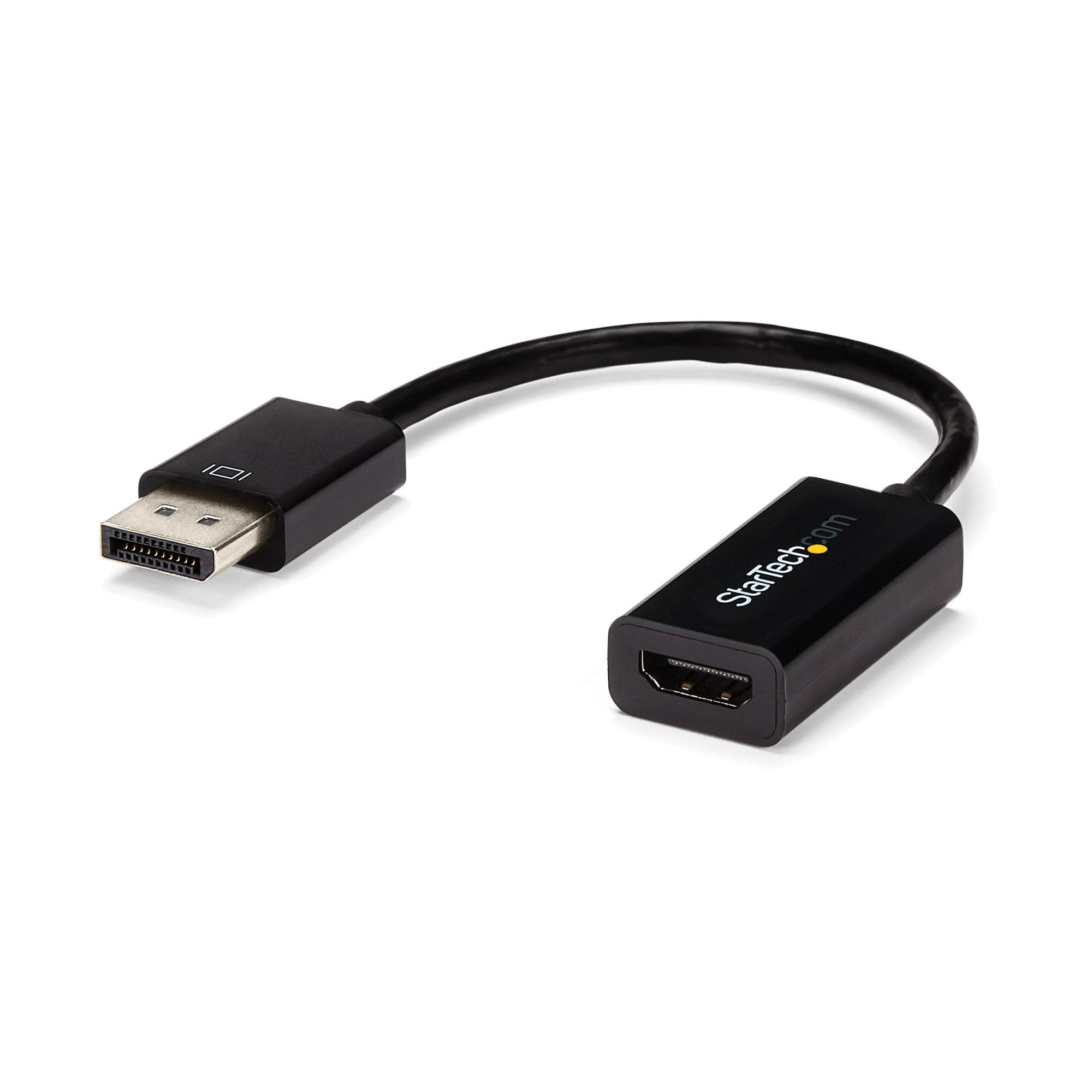 StarTech.com Adaptateur audio / vidéo DisplayPort 1.2 vers HDMI - Convertisseur actif DP vers HDMI - M/F - 4K 30 Hz - Noir - Convertisseur vidéo - DisplayPort - HDMI - pour P/N: DKM30CHDPD, DKM30CHDPDUE, SV231QDPU34K, TB3CDK2DP, TB3CDK2DPUE, TB3DKM2DPL
