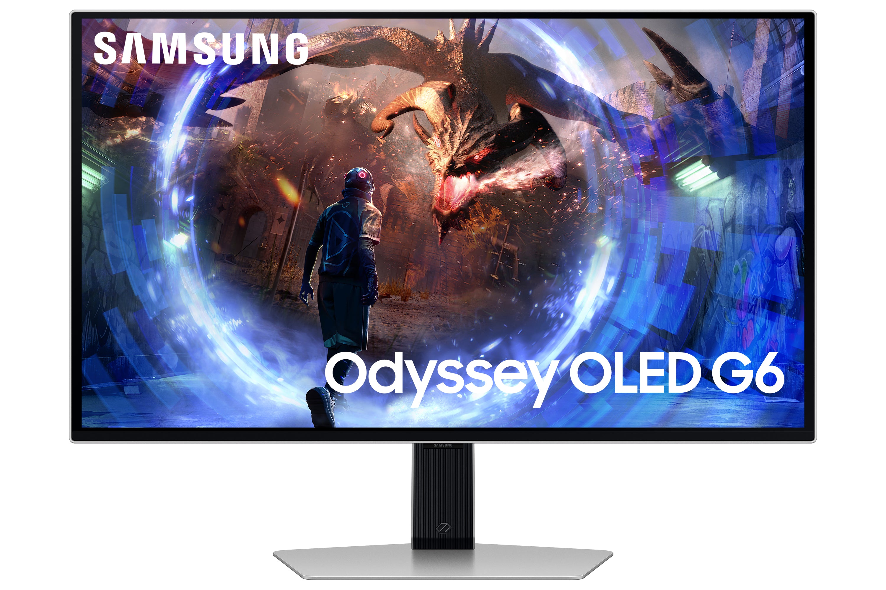 Samsung Odyssey OLED G6 S27DG600SU - G60SD Series - moniteur OLED - jeux - 27" - 2560 x 1440 QHD @ 360 Hz - 250 cd/m² - 1000000:1 - 0.03 ms - 2xHDMI, DisplayPort - argent