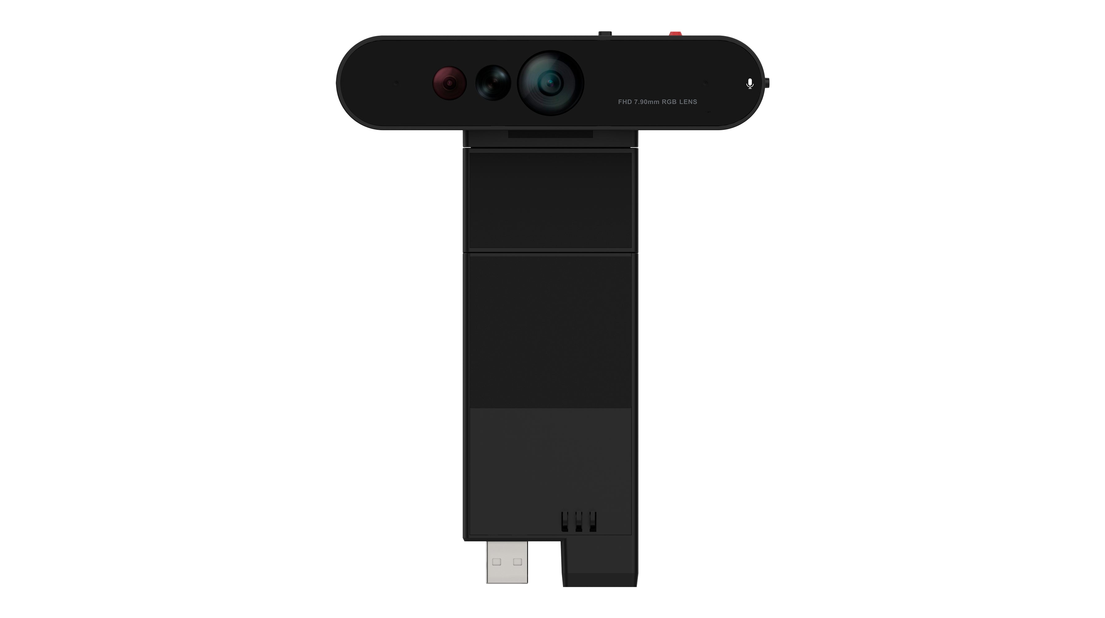 Lenovo ThinkVision MC60 - Webcam - couleur - 1920 x 1080 - 1080p - audio - USB 2.0 - MJPEG, YUY2
