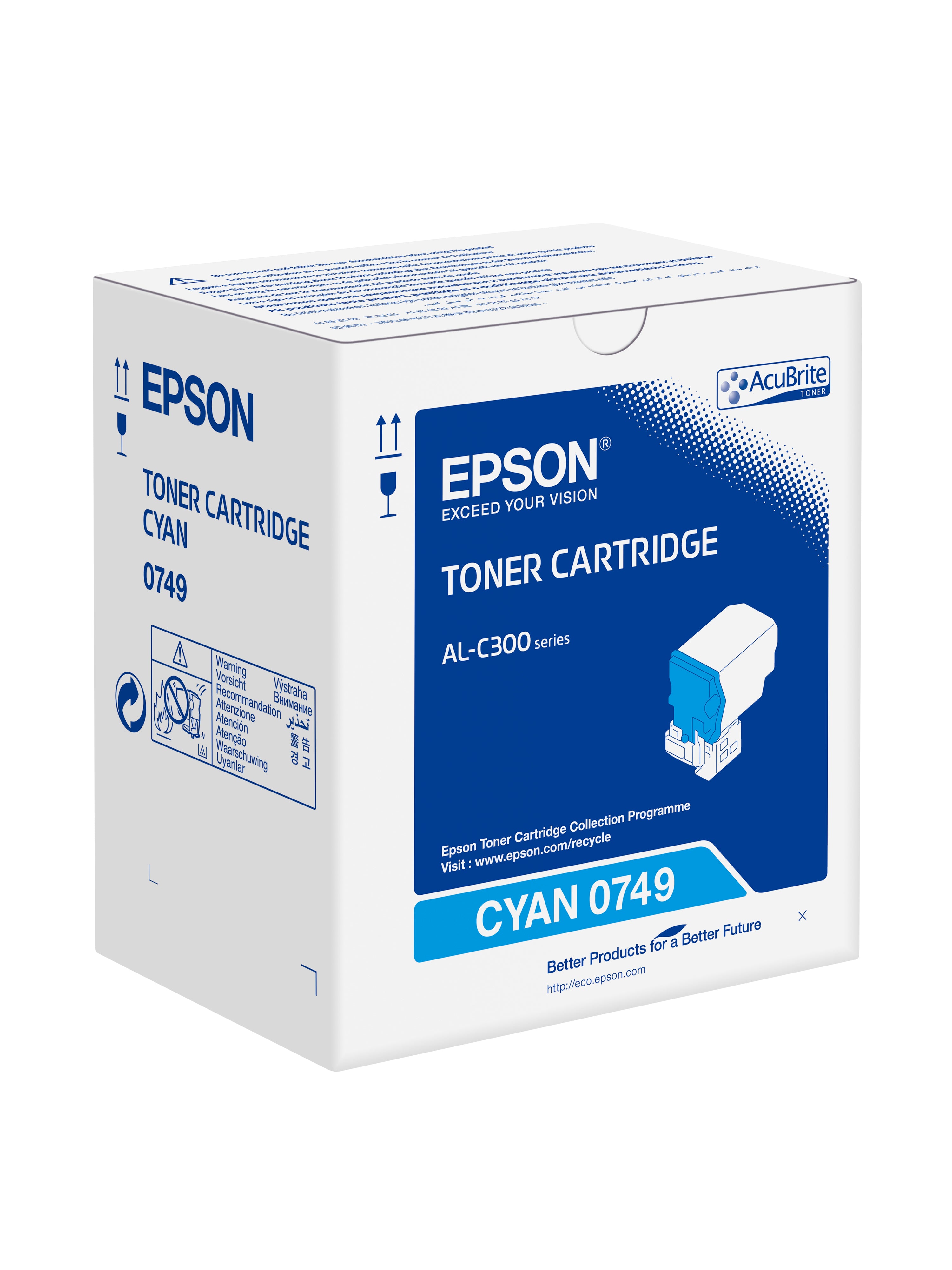 Epson - Cyan - original - cartouche de toner - pour Epson AL-C300; AcuLaser C3000; WorkForce AL-C300