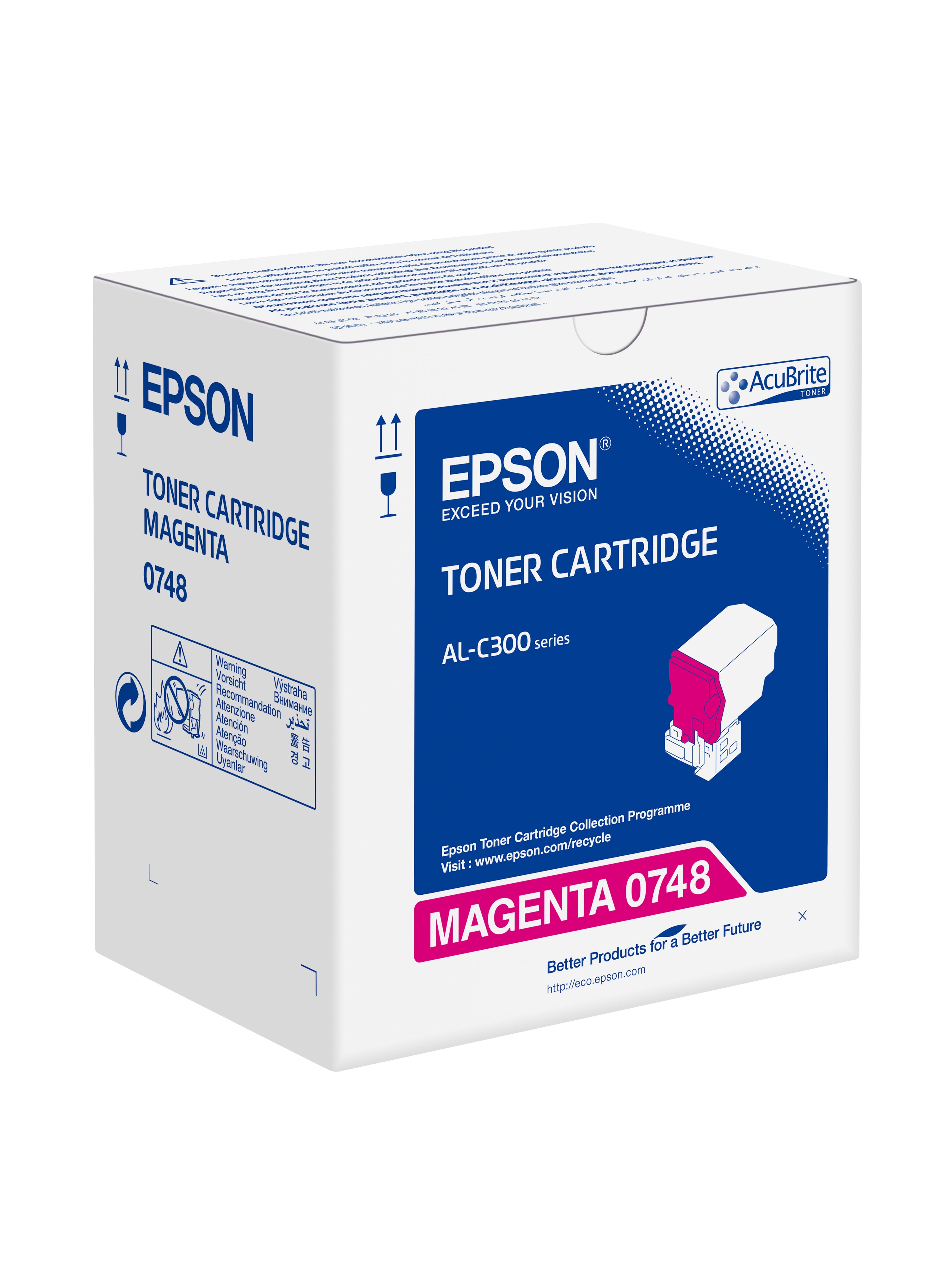Epson - Magenta - original - cartouche de toner - pour Epson AL-C300; AcuLaser C3000; WorkForce AL-C300