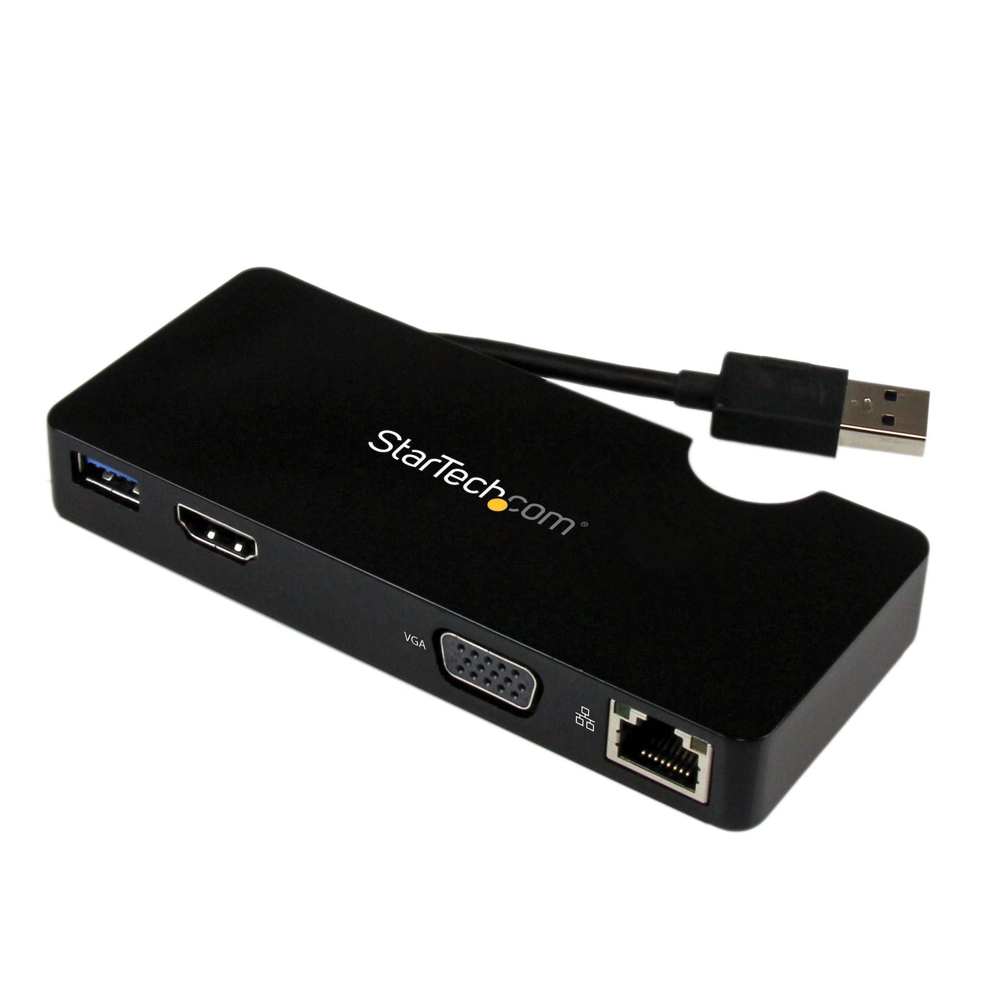 StarTech.com Mini station daccueil / Mini-Dock USB 3.0 universelle pour PC portable - Réplicateur de ports HDMI ou VGA, GbE, USB 3.0 - Station d'accueil - USB - HDMI - 1GbE - pour P/N: ARMPIVOT, ARMPIVOTE, ARMPIVSTND, ARMSLIM, ARMUNONB