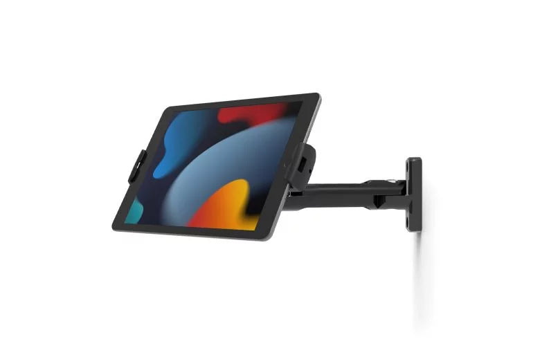 Compulocks Cling Bras oscillant Articulé pivotant et support tablete universal - Kit de montage (support mural, bras pivotant) - pour tablette - noir