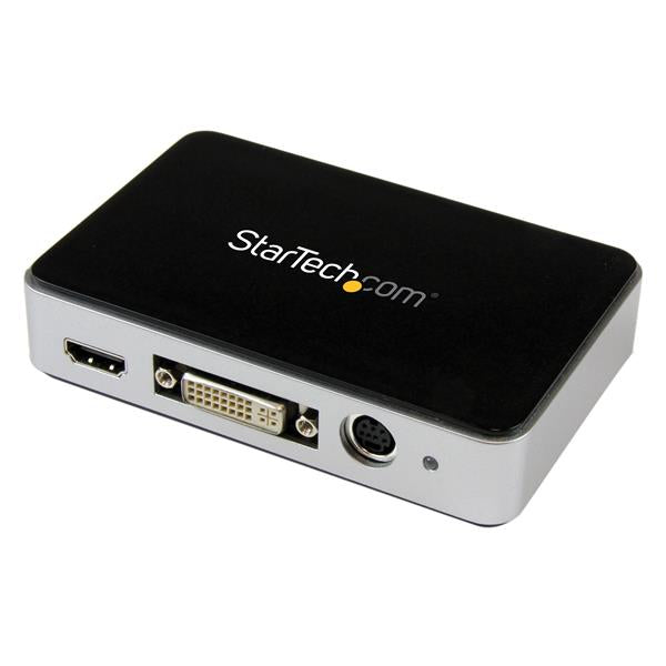 StarTech.com Boîtier d'acquisition vidéo HD USB 3.0 - Enregistreur vidéo HDMI / DVI / VGA / Composant - 1080p - 60fps (USB3HDCAP) - Adaptateur de capture vidéo - USB 3.0 - NTSC, PAL, PAL-M, PAL 60 - noir