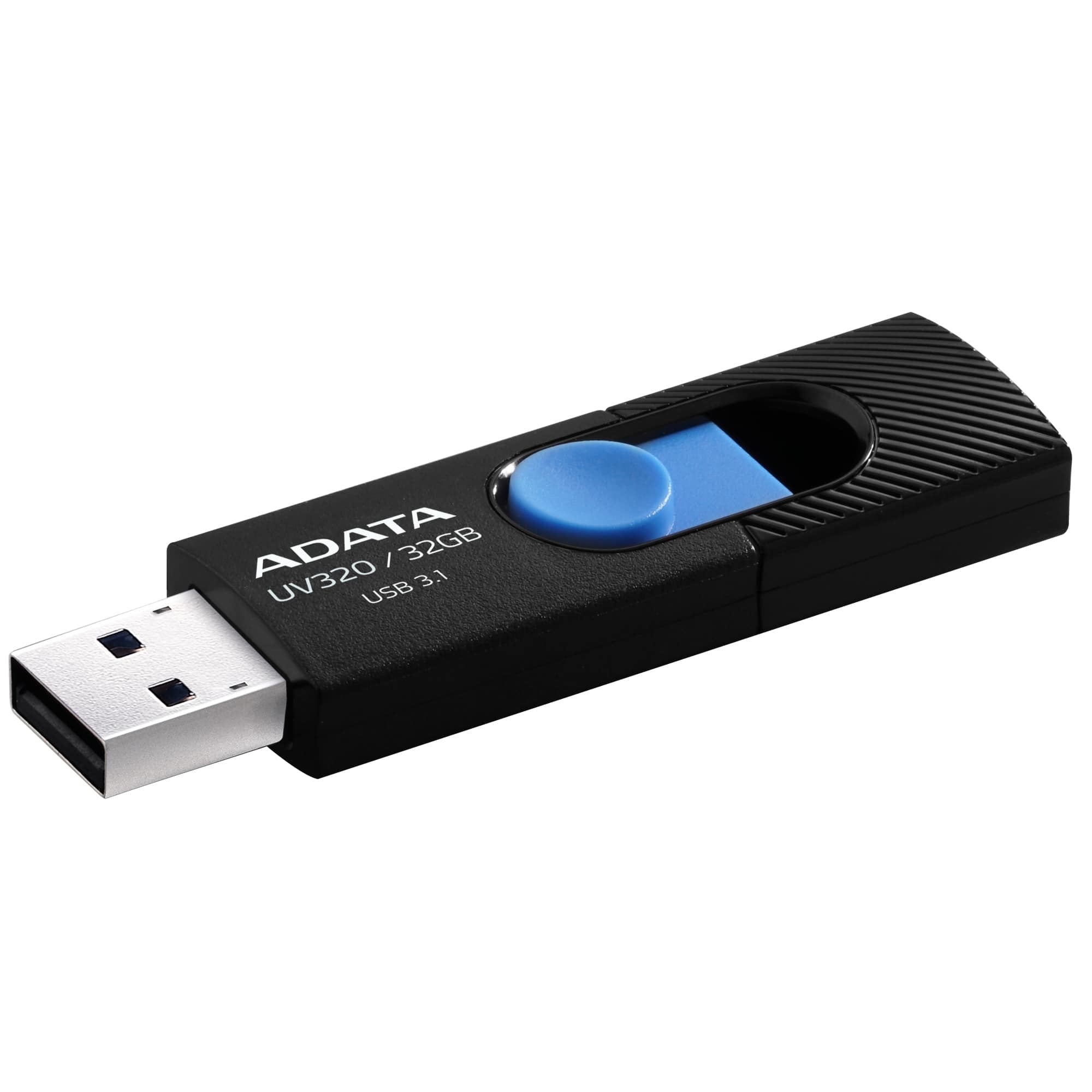 Clé USB 3.2 Adata UV320 - 32Go (Noir/Bleu)