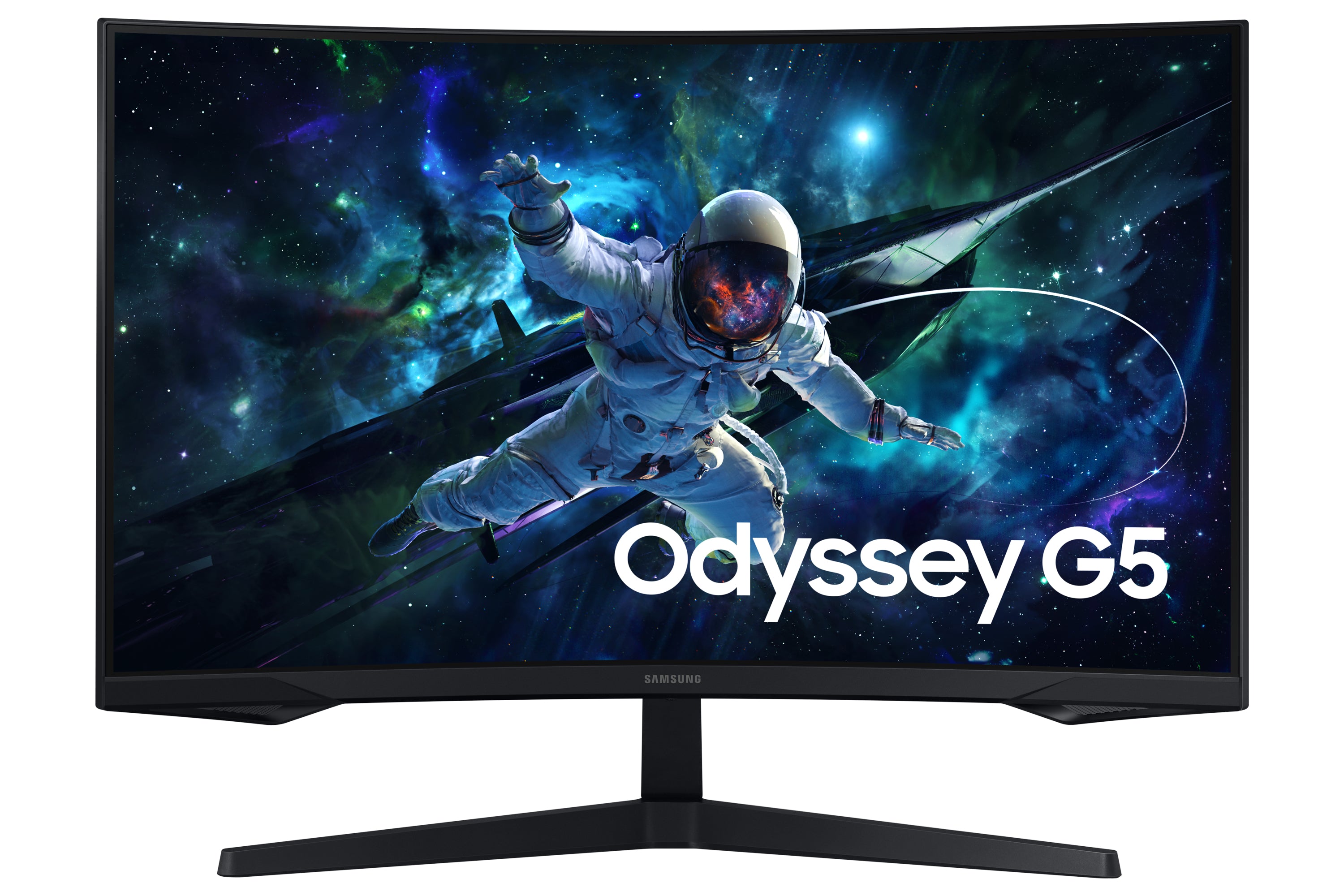 Samsung Odyssey G5 S32CG552EU - G55C Series - écran LED - jeux - incurvé - 32" - 2560 x 1440 QHD @ 165 Hz - VA - 300 cd/m² - 2500:1 - HDR10 - 1 ms - HDMI, DisplayPort - noir