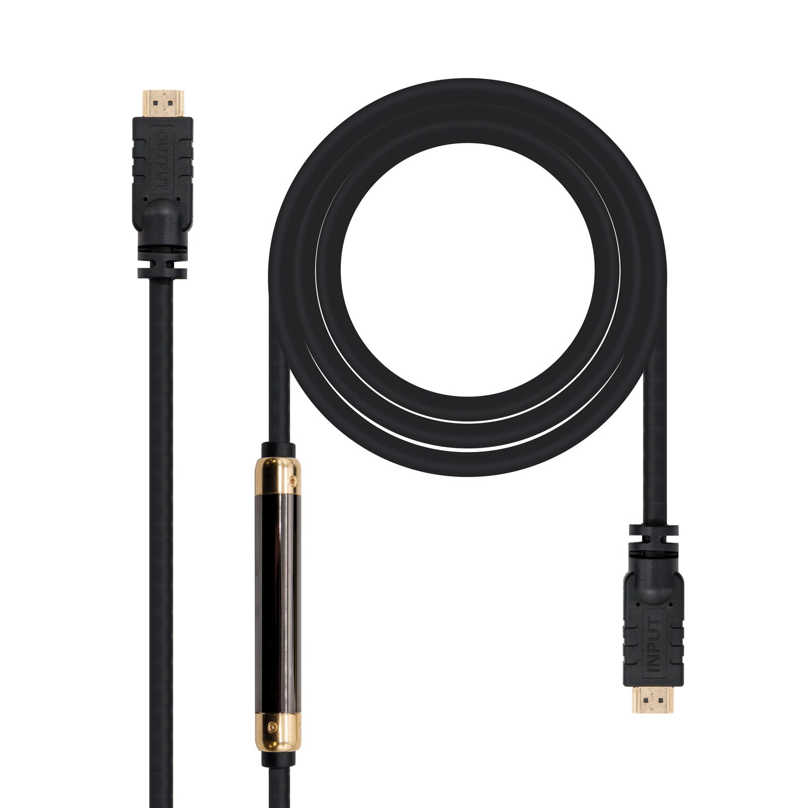 Câble HDMI avec Ethernet NANOCABLE 10.15.1825 25 m v1.4 Noir Rouge 25 m