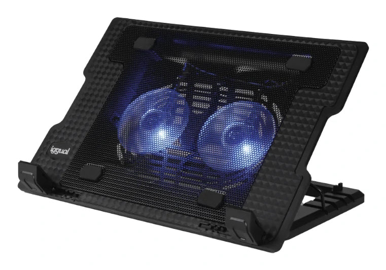 Support de refroidissement pour ordinateur portable iggual IGG319369 Noir