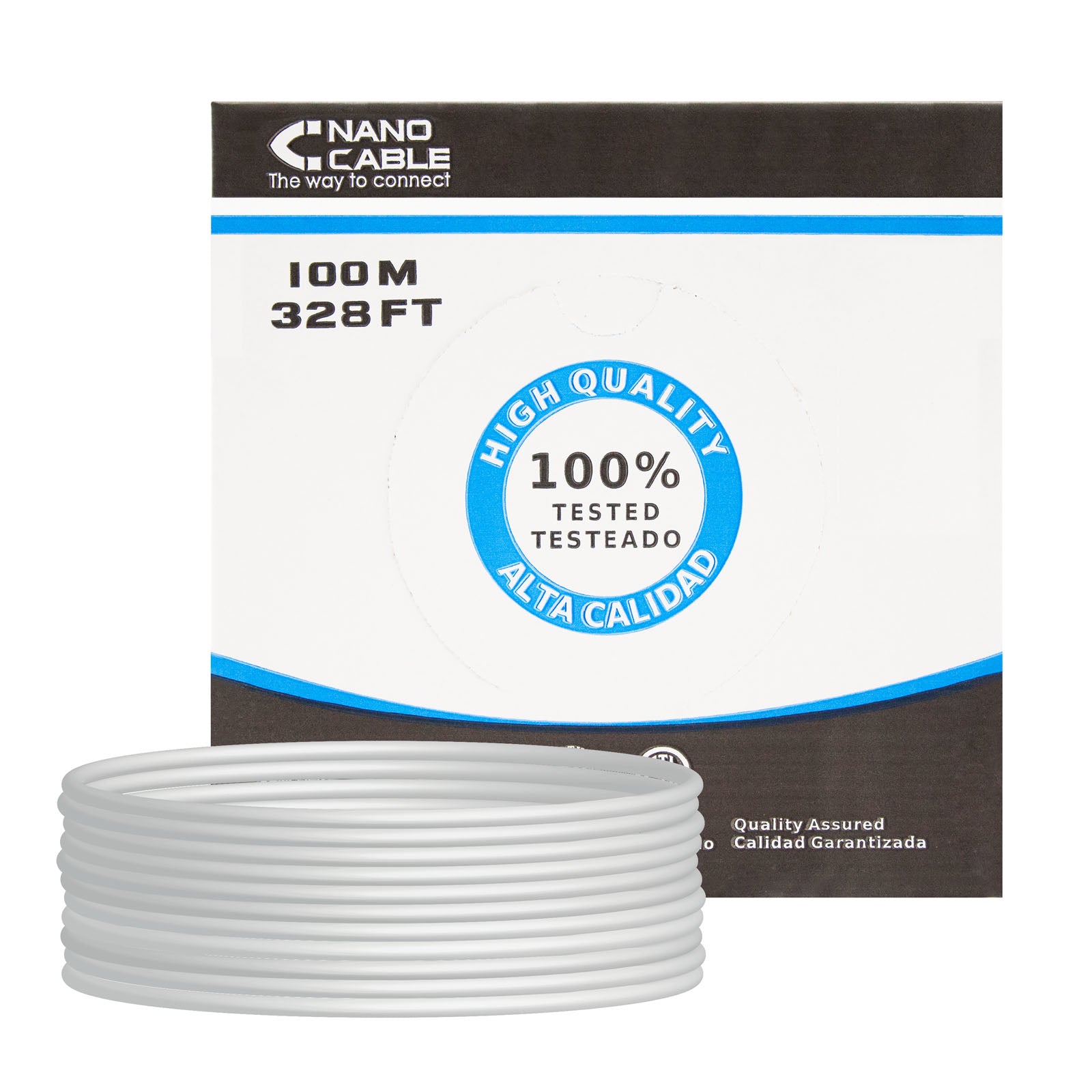 Câble Catégorie 5 UTP NANOCABLE 10.20.0302 (100 m) Gris 100 m