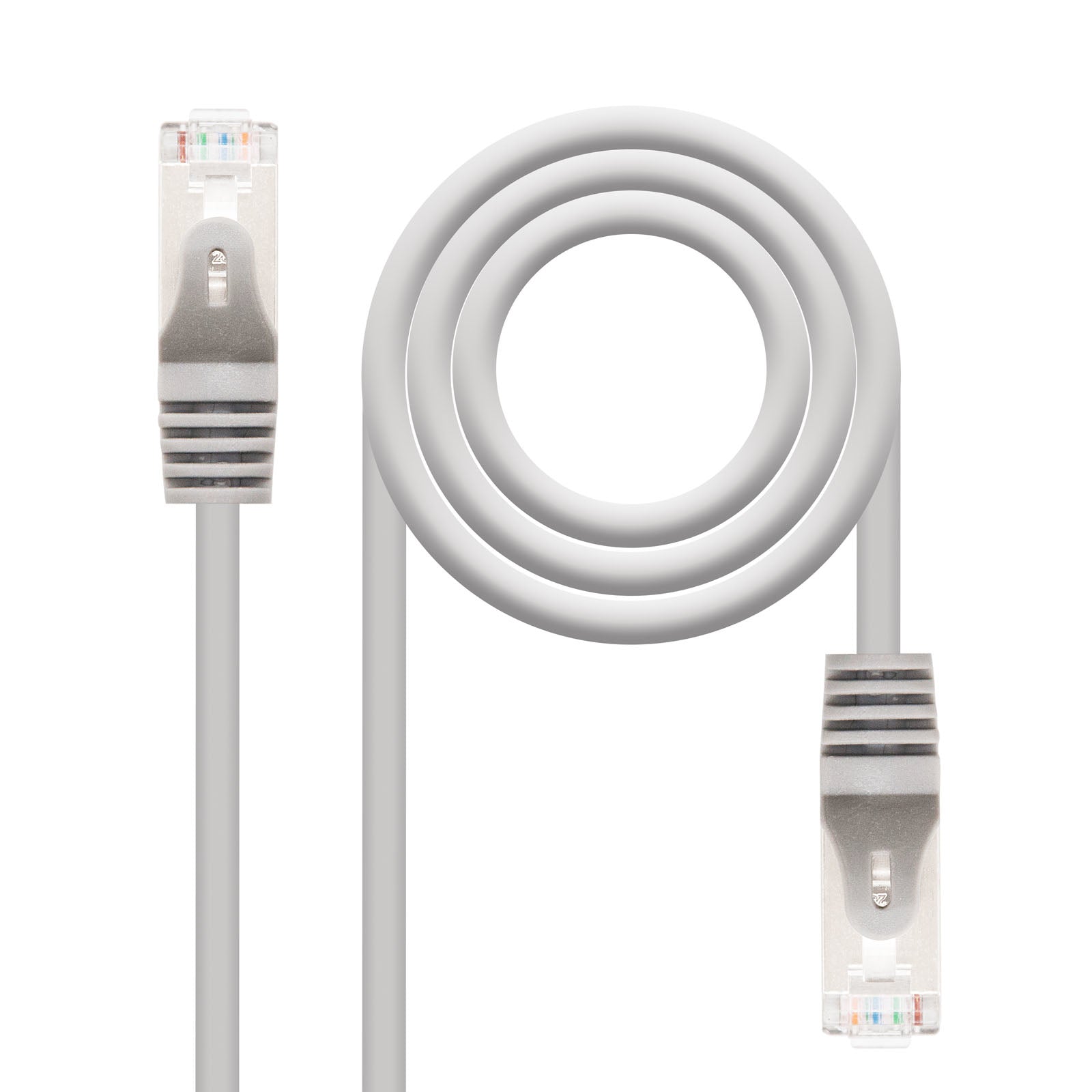 Câble/Cordon réseau RJ45 Nanocable Catégorie 6 FTP (F/UTP) Droit 10m (Gris)