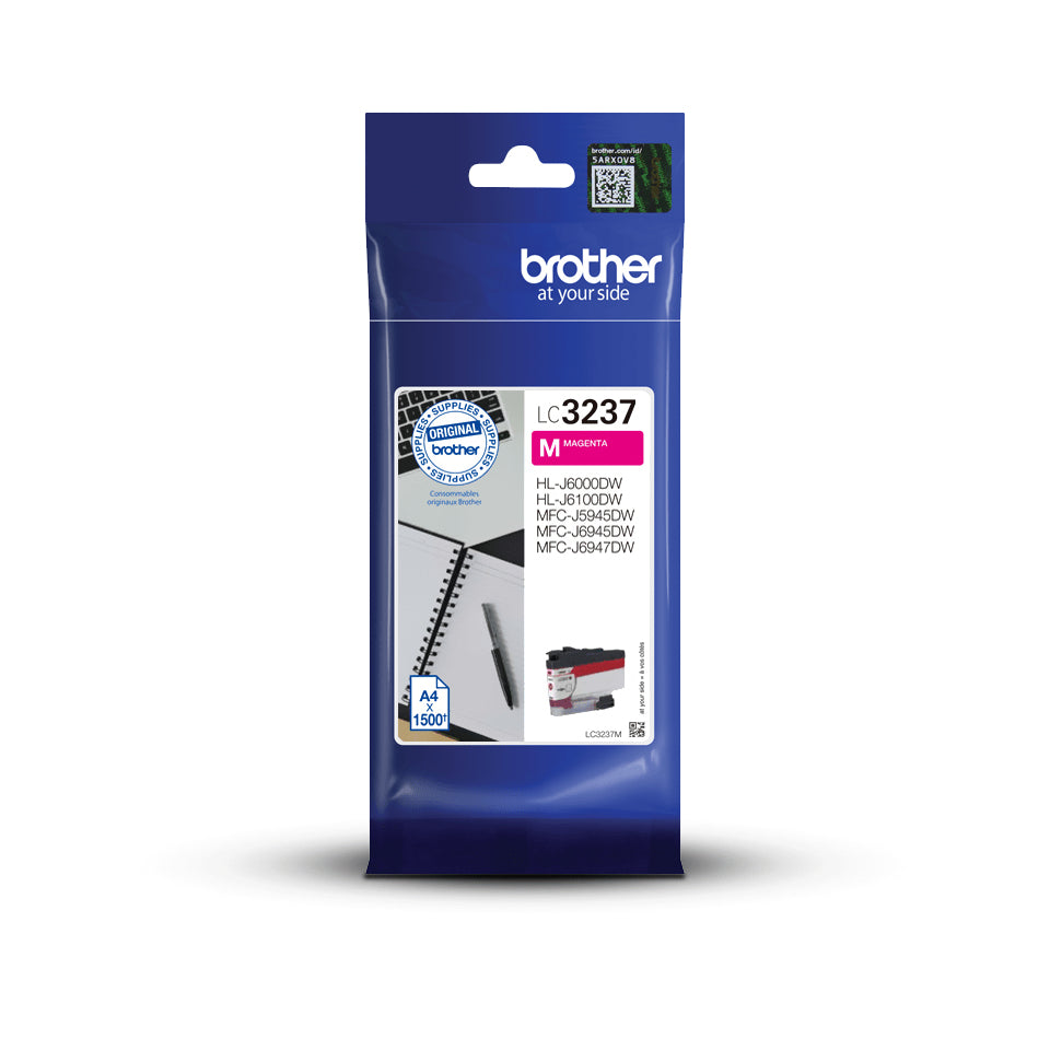 Brother LC3237M - Magenta - original - cartouche d'encre - pour Brother HL-J6000DW, HL-J6100DW, MFC-J5945DW, MFC-J6945DW, MFC-J6947DW