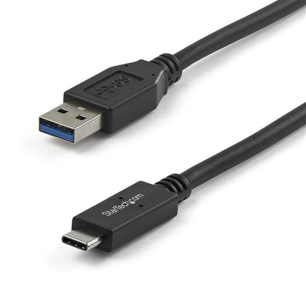 StarTech.com Câble USB vers USB-C de 1 m - USB 3.1 (10 Gbps) - Certifié USB-IF - Câble USB A vers USB Type-C - Noir (USB31AC1M) - Câble USB - 24 pin USB-C (M) pour USB type A (M) - USB 3.1 - 1 m - noir - pour P/N: DKM30CHDPD, DKM30CHDPDUE, HB31C2A2CME, HB