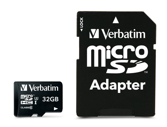Verbatim PRO - Carte mémoire flash (adaptateur SD inclus(e)) - 32 Go - UHS Class 3 / Class10 - 300x/600x - microSDHC UHS-I