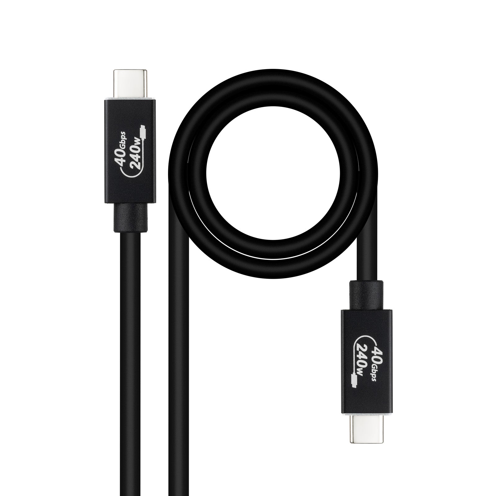Câble USB NANOCABLE 10.01.5002 Noir 1,8 m (1 Unité)