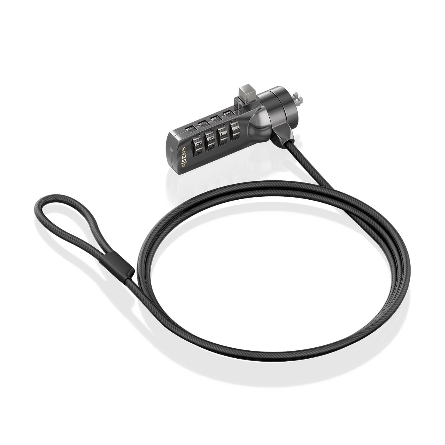 Câble de sécurité Aisens ASLK-D40N03-BK 1,5 m