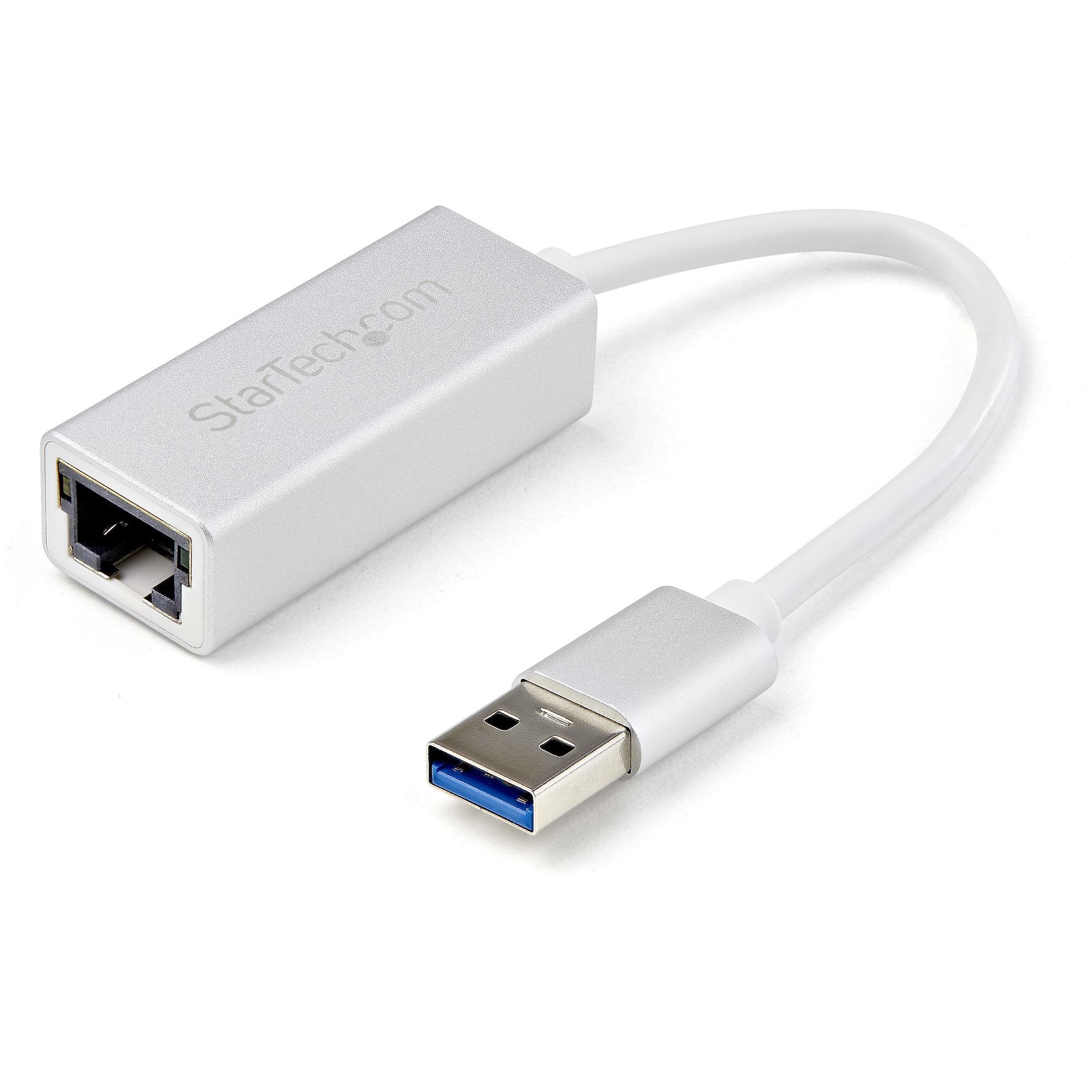 StarTech.com Adaptateur réseau USB 3.0 vers Gigabit Ethernet - Convertisseur USB vers RJ45 - M/F - Argent (USB31000SA) - Adaptateur réseau - USB 3.0 - Gigabit Ethernet x 1 - argent