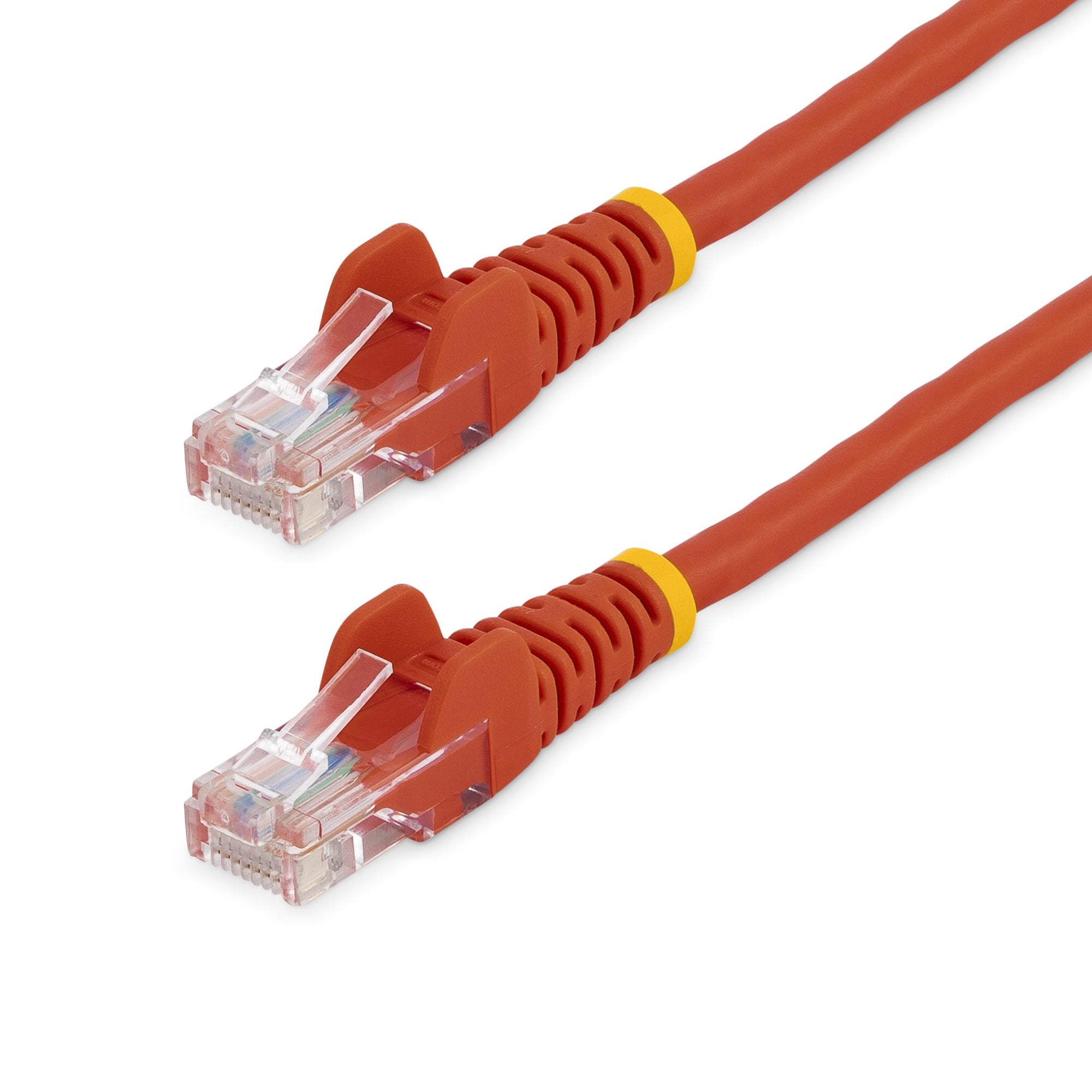StarTech.com Câble réseau Cat5e UTP sans crochet de 3 m - Cordon Ethernet RJ45 anti-accroc - Câble patch - M/M - Rouge - Cordon de raccordement - RJ-45 (M) pour RJ-45 (M) - 3 m - UTP - CAT 5e - moulé, sans crochet - rouge
