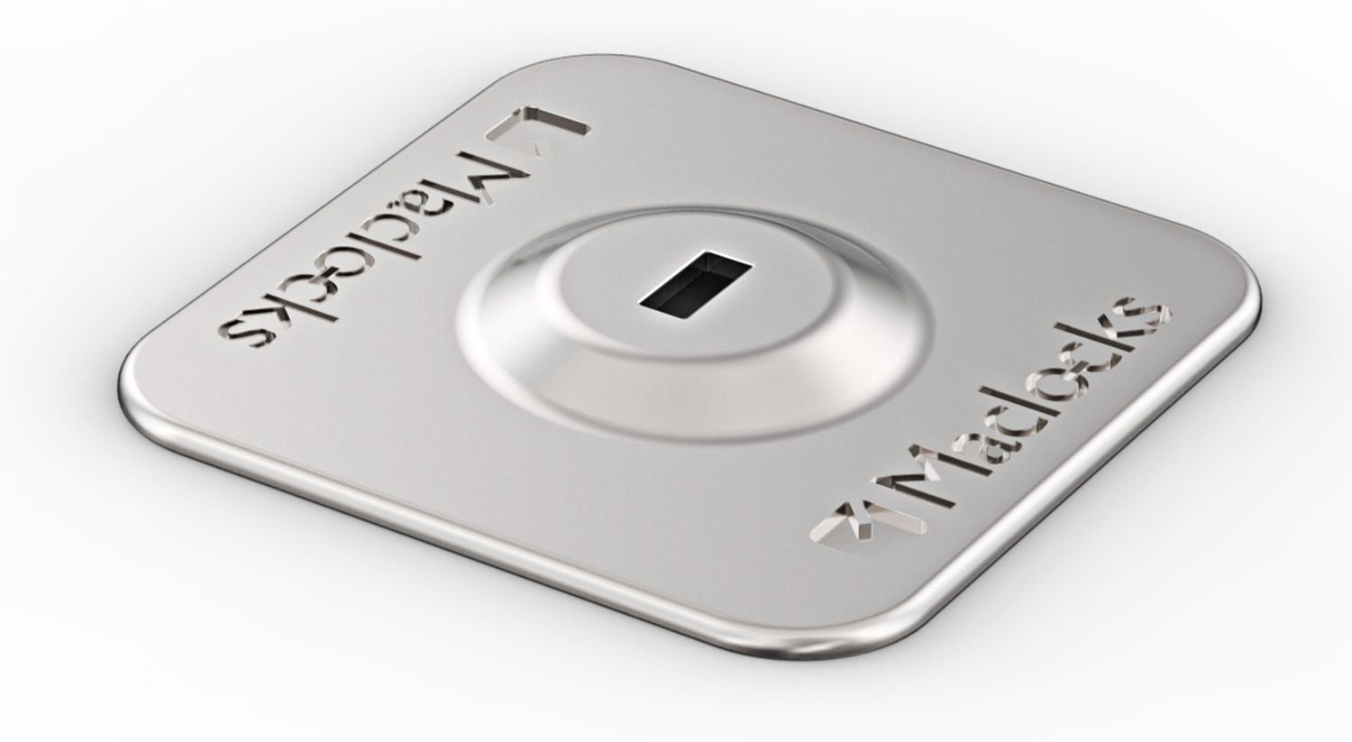 Compulocks Plaque de sécurité adhésive universelle pour les cable antivol argentée - Composant de montage (plaque de montage universelle) - pour tablette - argent - pour P/N: UTHW