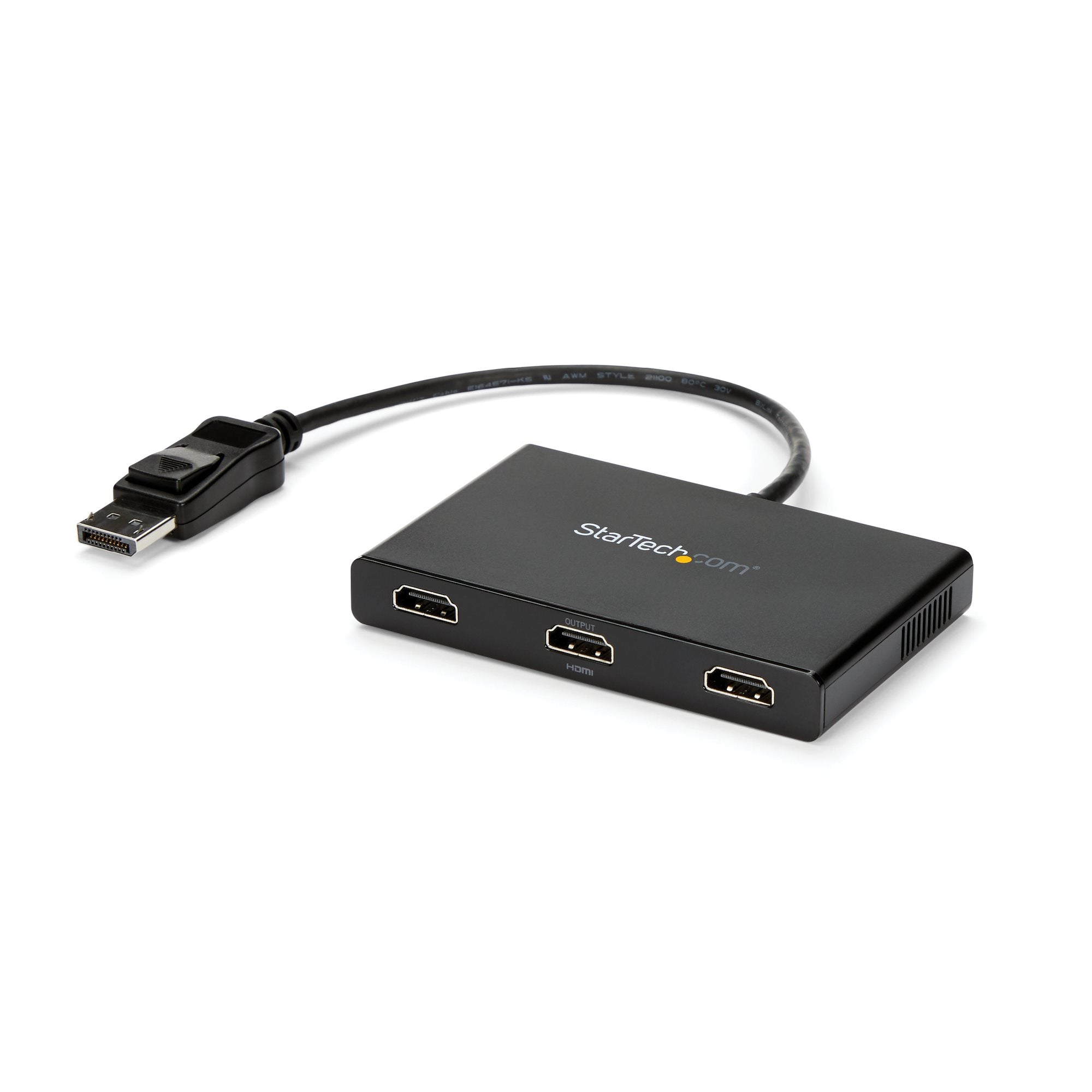 StarTech.com Hub MST DP 1.2 vers 3x HDMI - Splitter multi-écrans 3 ports - Répartiteur vidéo/audio - 3 x HDMI - de bureau - AC 100/240 V