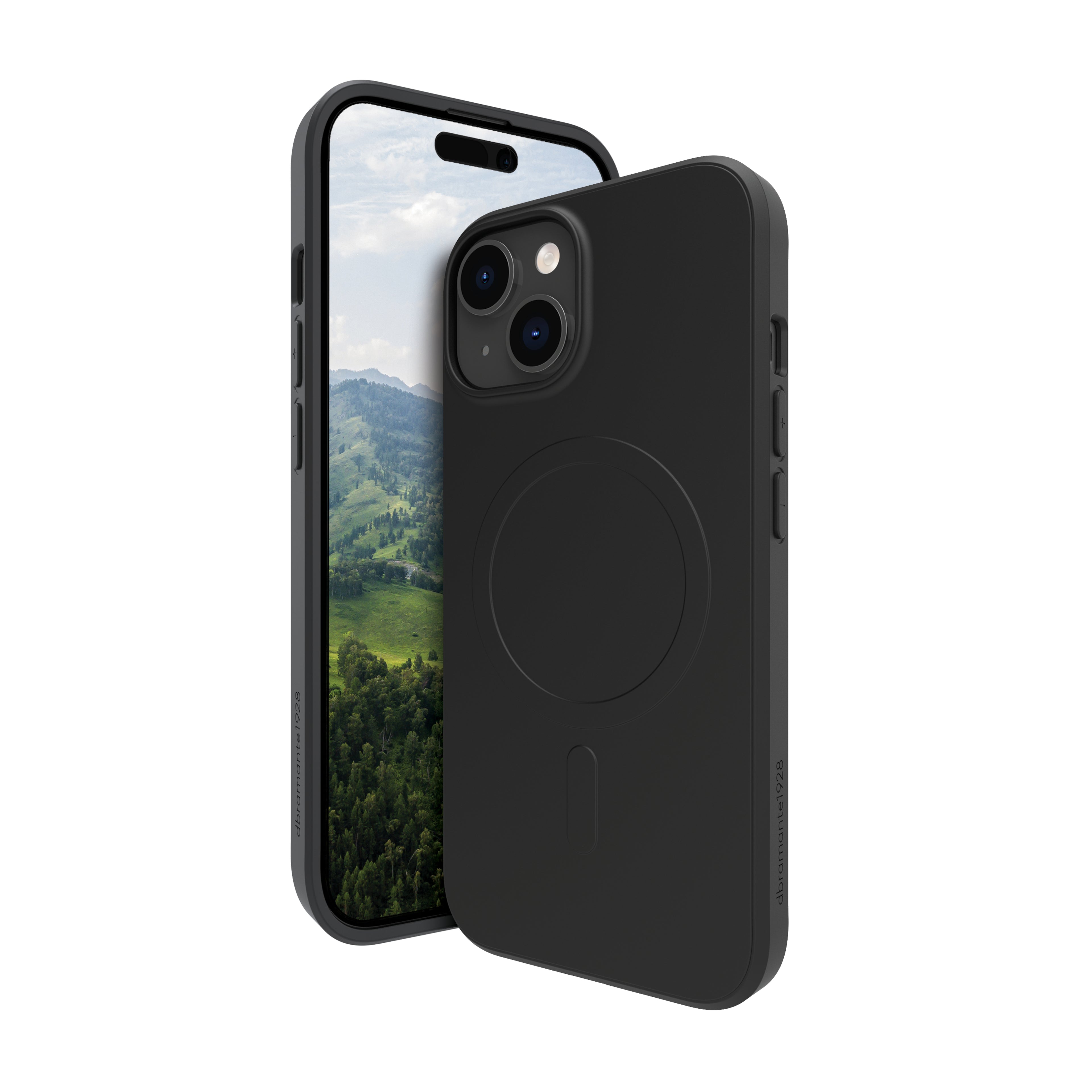 dbramante1928 Greenland Pro - Coque de protection pour téléphone portable - compatibilité avec MagSafe - plastique - noir nuit - pour Apple iPhone 13, 14, 15, 16e