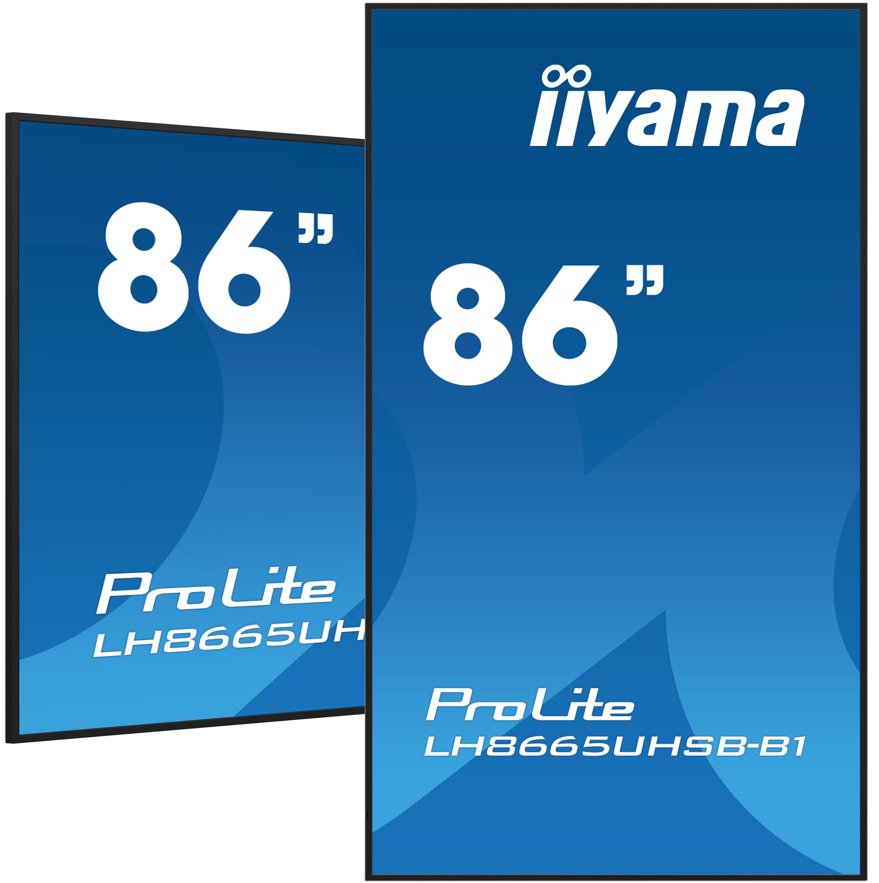 iiyama ProLite LH8665UHSB-B1 - Classe de diagonale 86" écran LCD rétro-éclairé par LED - signalisation numérique - Android - 4K UHD (2160p) 3840 x 2160 - noir