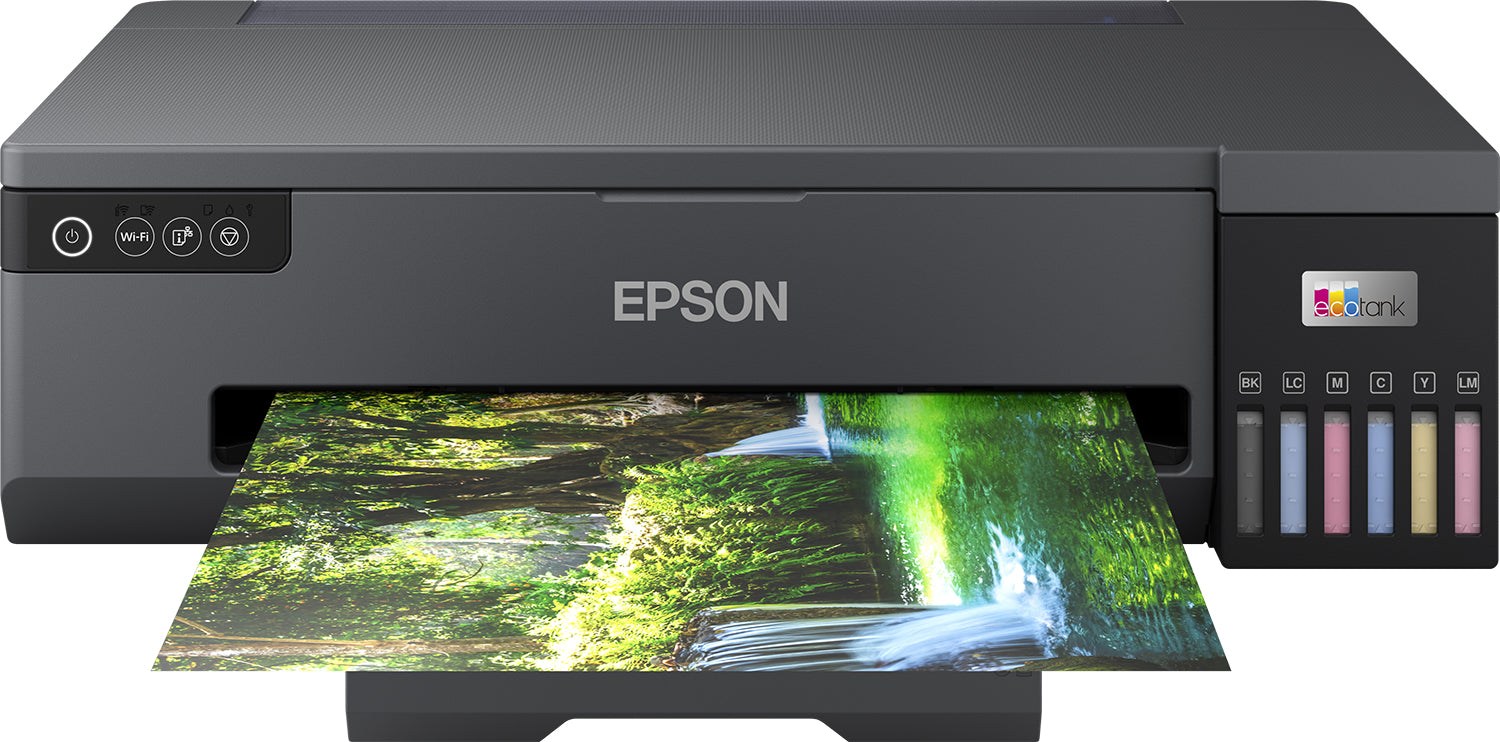 Epson EcoTank ET-18100 - Imprimante - couleur - jet d'encre - rechargeable - A3 - 5 760 x 1 440 ppp - jusqu'à 8 ppm (mono)/jusqu'à 8 ppm (couleur) - capacité : 80 feuilles - USB, Wi-Fi