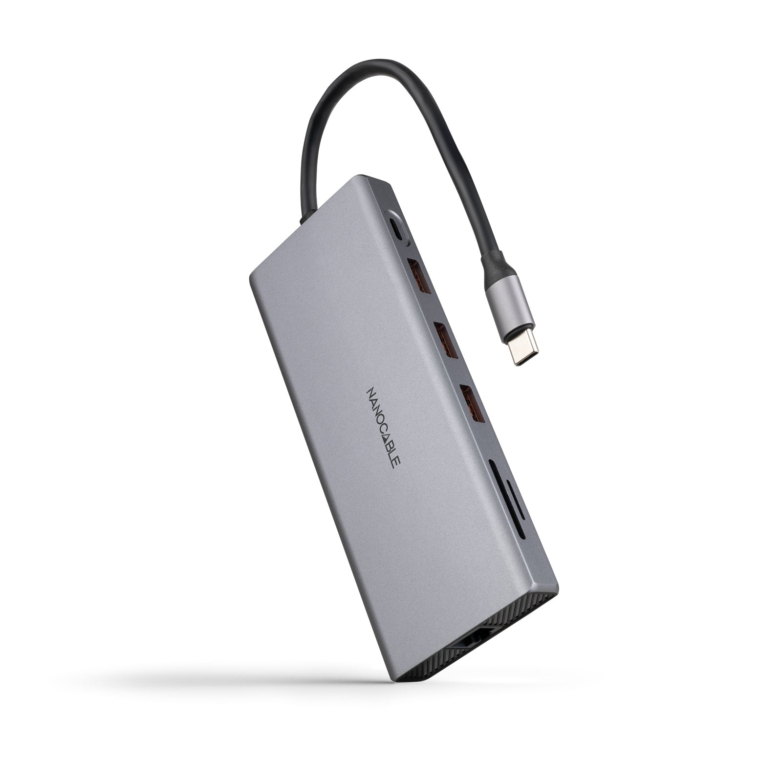 Hub USB NANOCABLE 10.16.4612 Gris 100 W