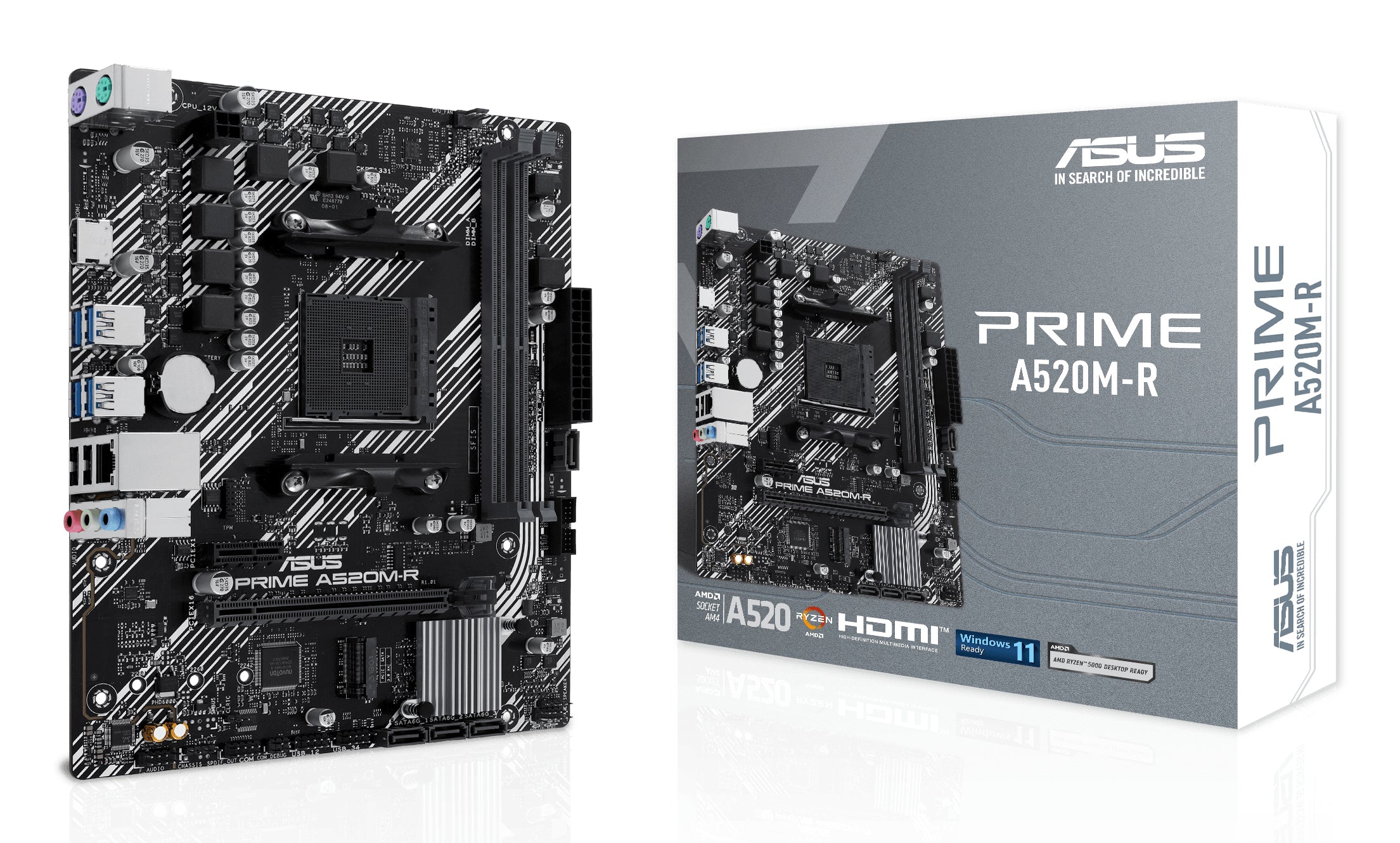 Carte Mère Asus 90MB1H60-M0EAY0 AMD AM4 AMD A520 AMD