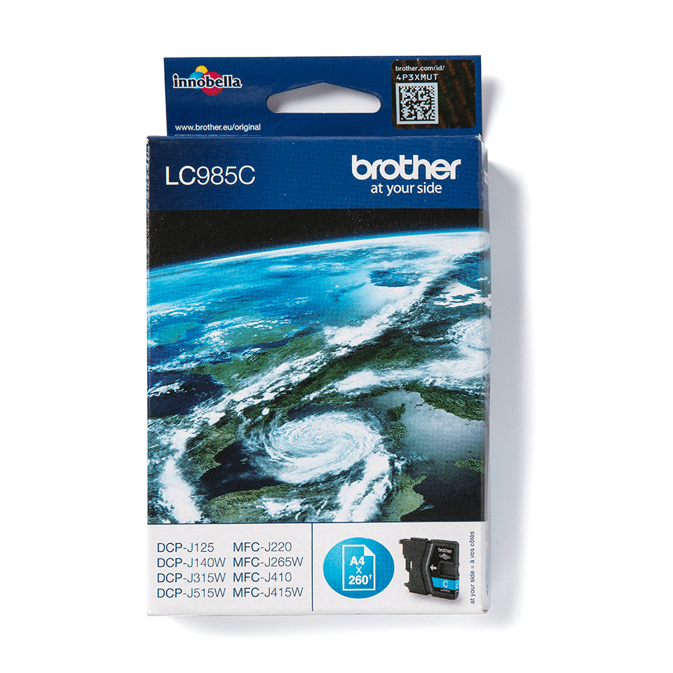 Cartouche d'encre originale Brother LC985C Cyan